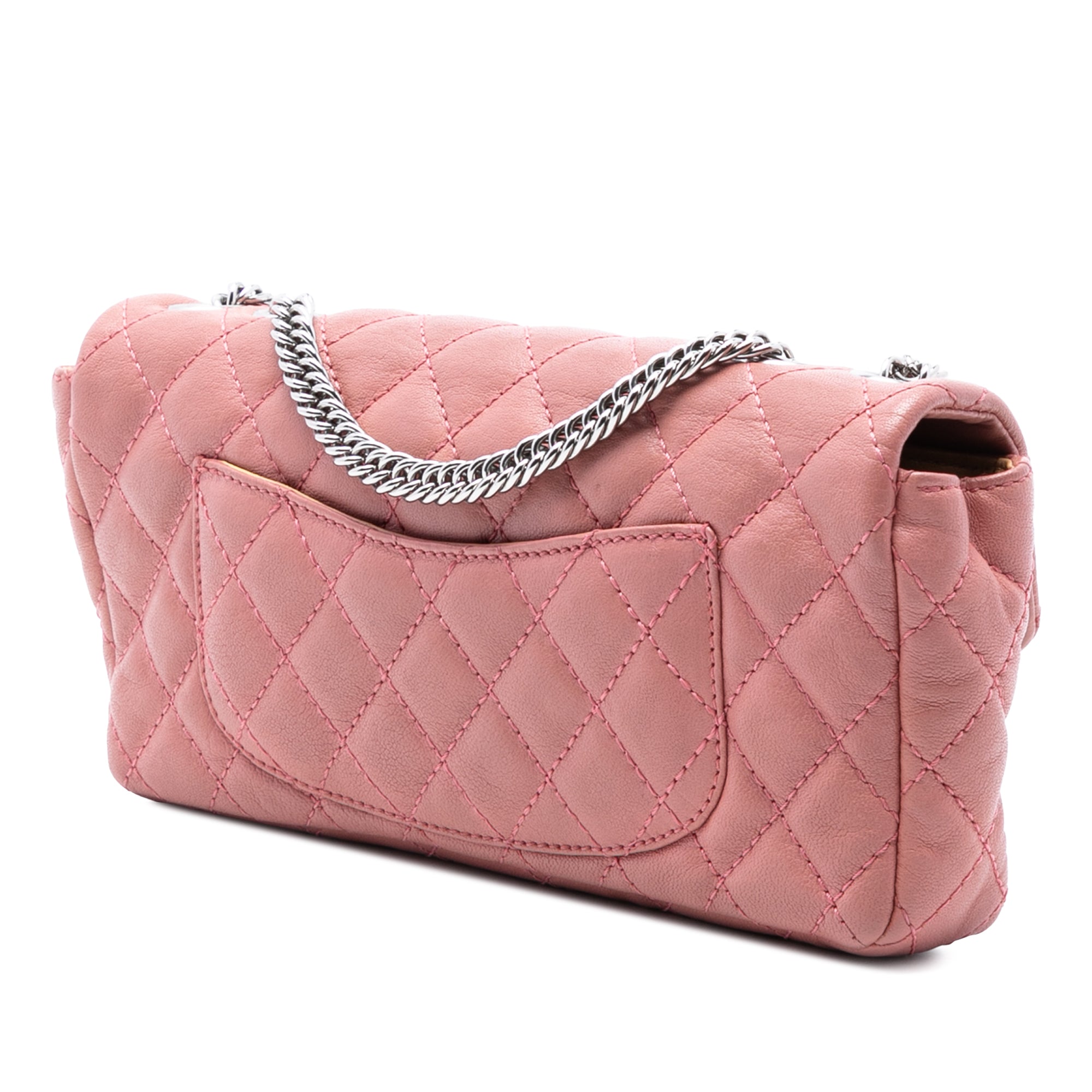 Chanel Classic Lambskin East West Bijoux Chain Single Flap - image 2