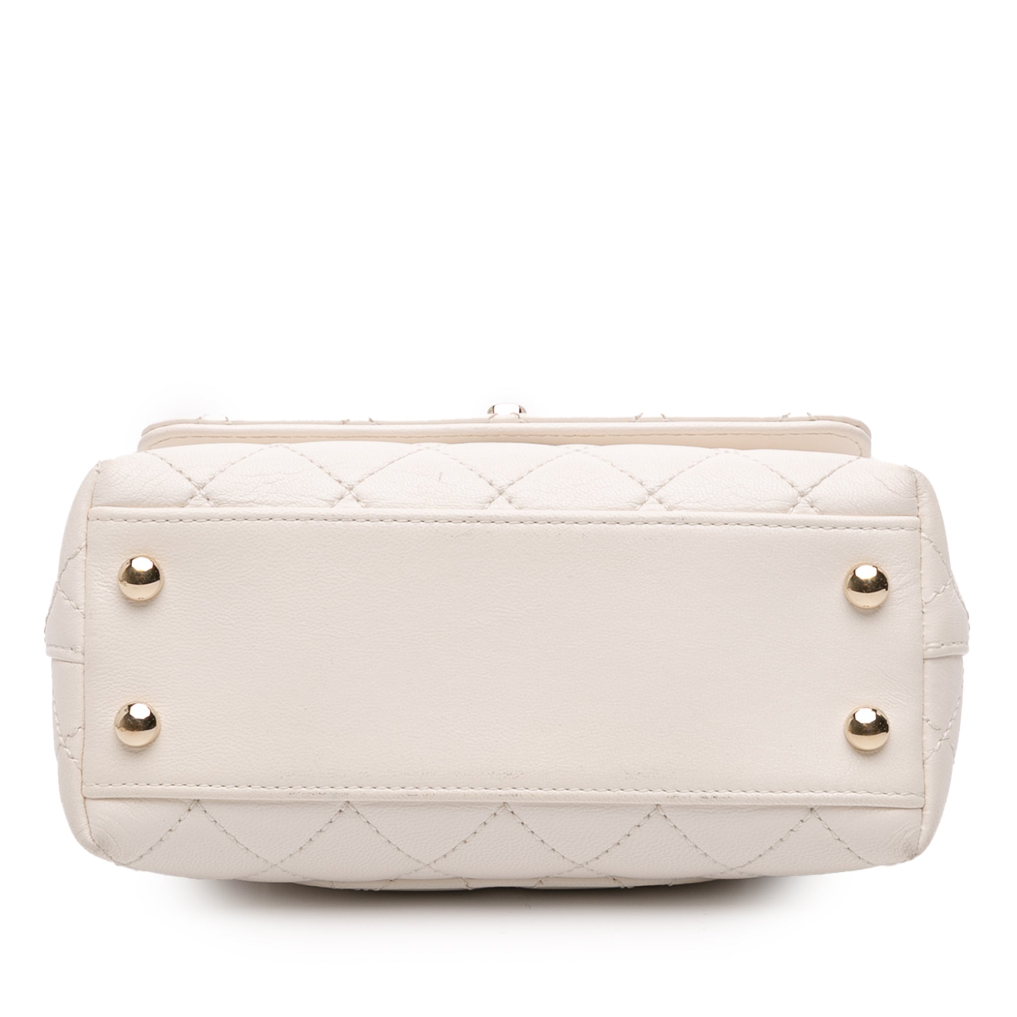 Chanel Extra Mini Quilted Goatskin Rainbow Top Handle Flap - image 3