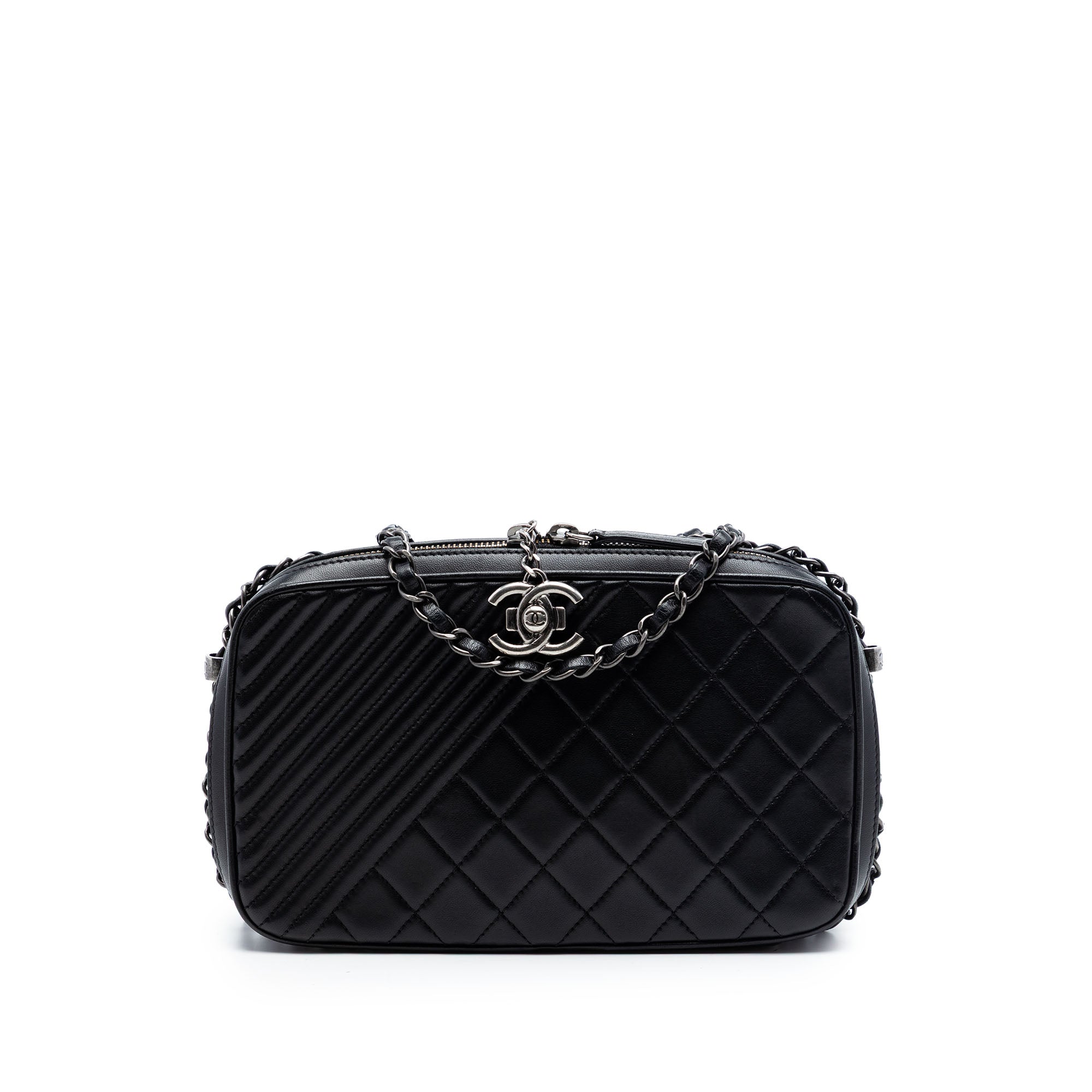 Chanel Medium Quilted Lambskin Coco Boy Camera Bag - image 1