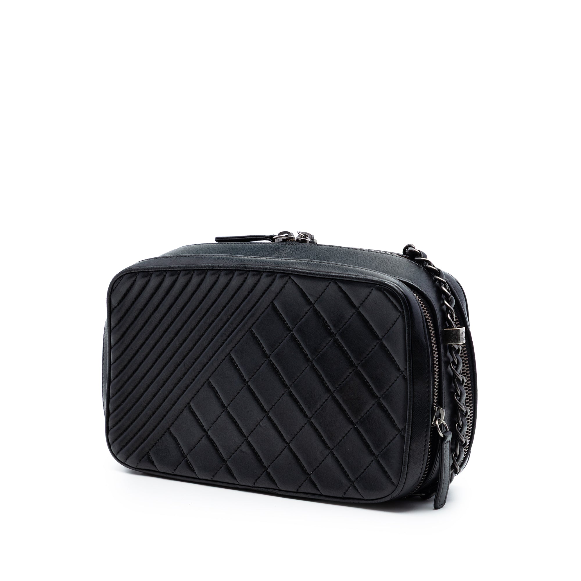 Chanel Medium Quilted Lambskin Coco Boy Camera Bag - image 2