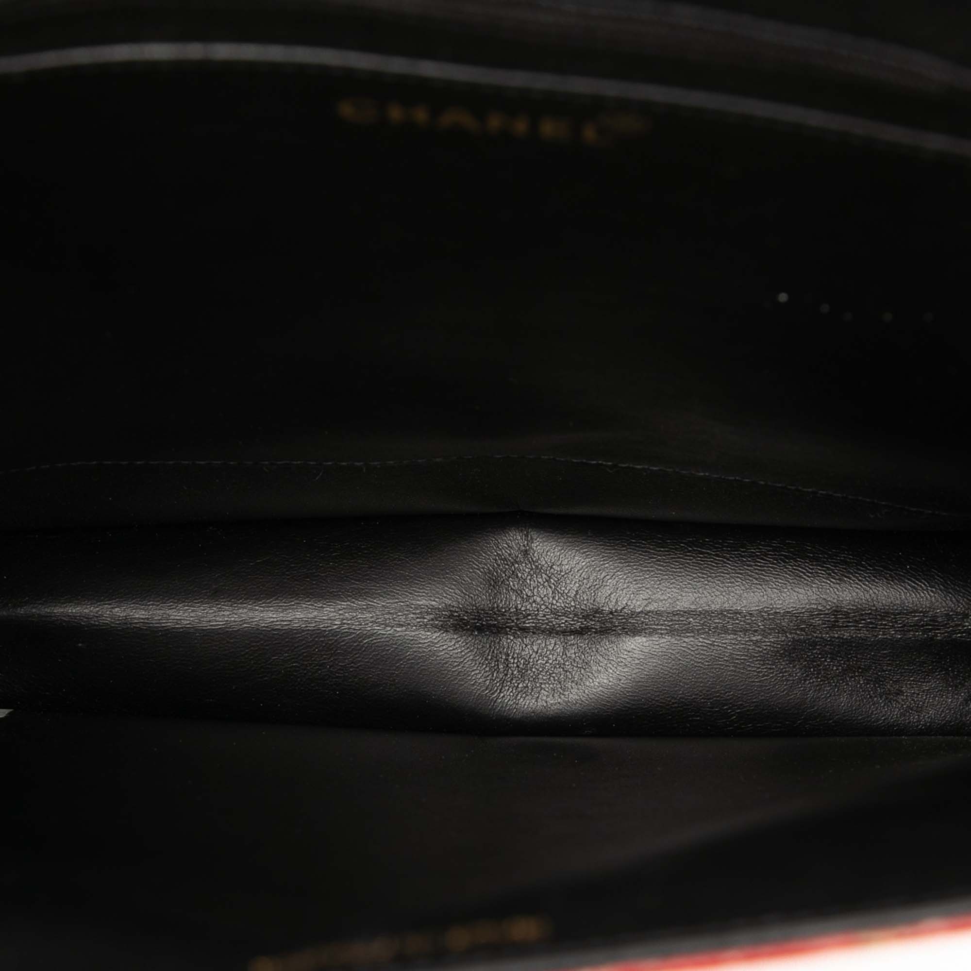 Chanel Chocolate Bar Patent Tweed Print Tote - image 4