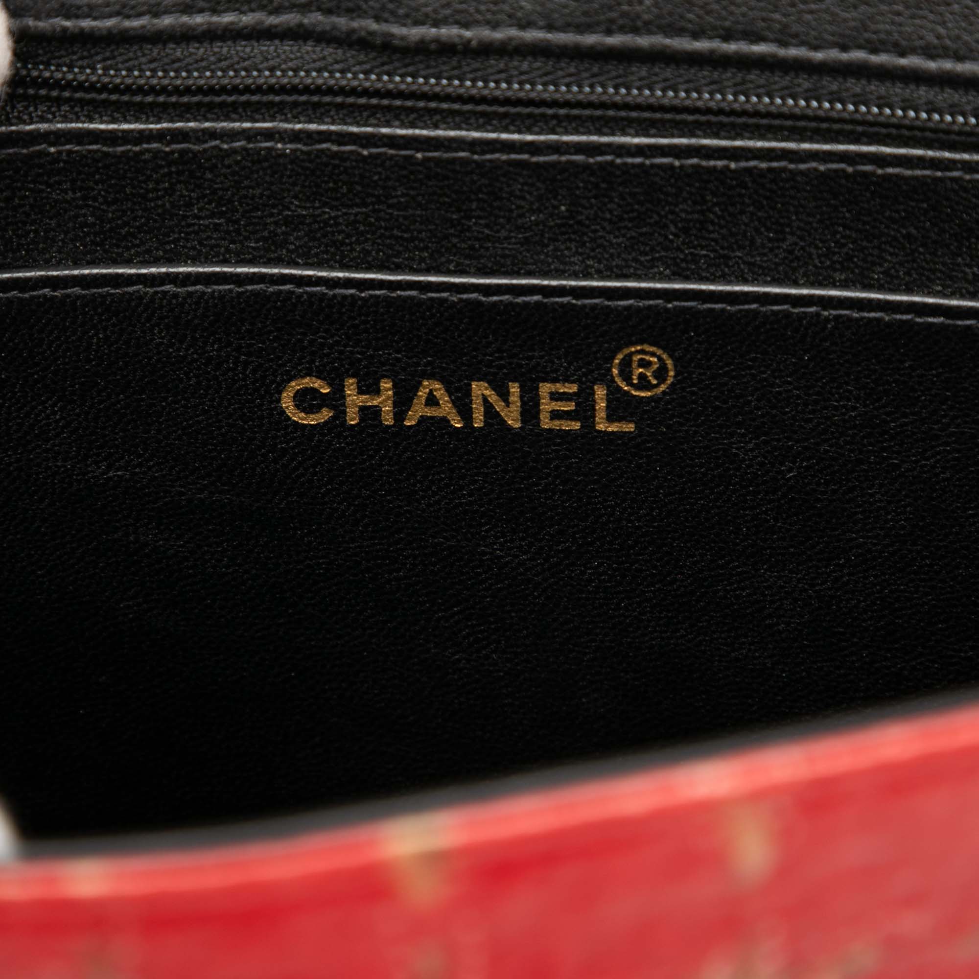 Chanel Chocolate Bar Patent Tweed Print Tote - image 5