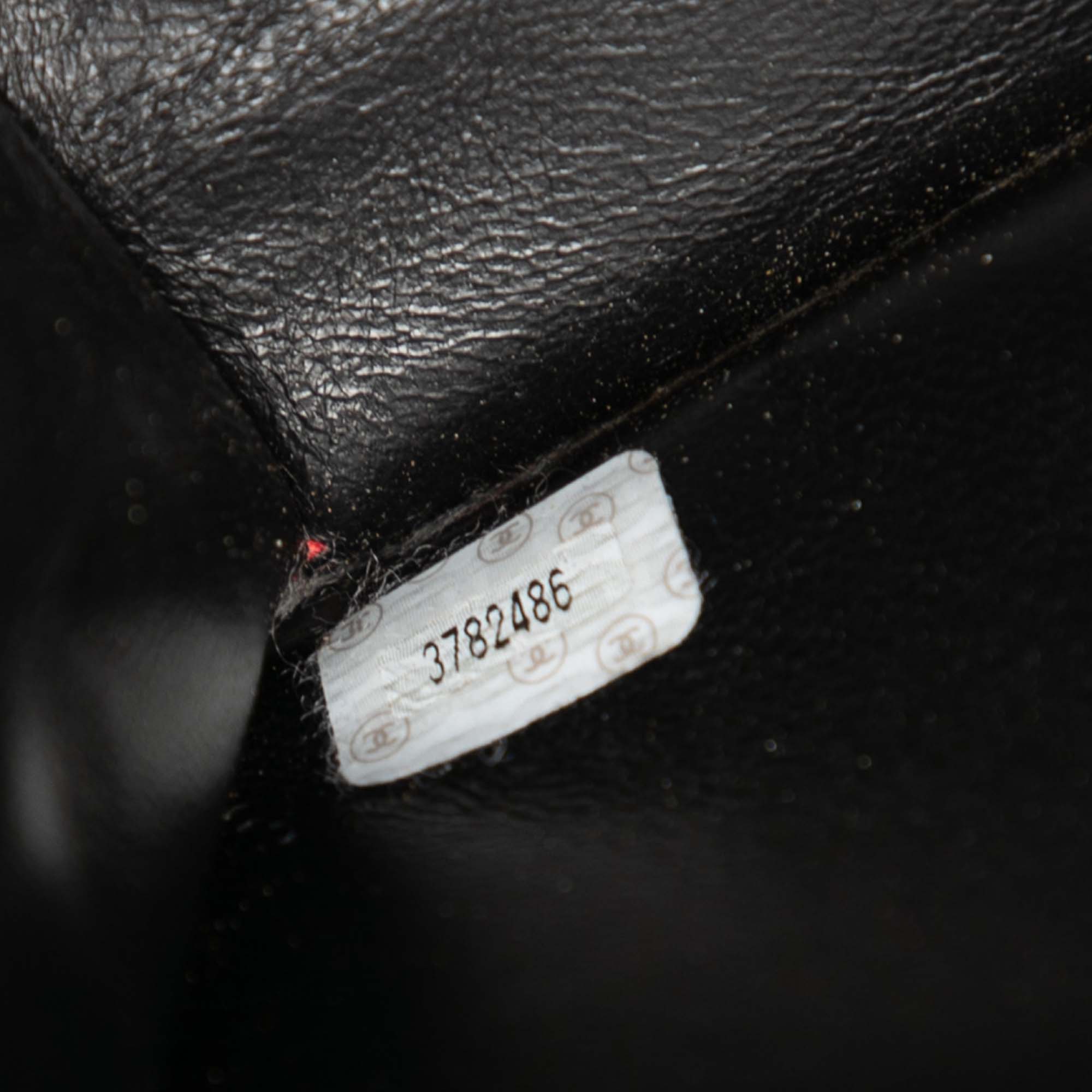 Chanel Chocolate Bar Patent Tweed Print Tote - image 6