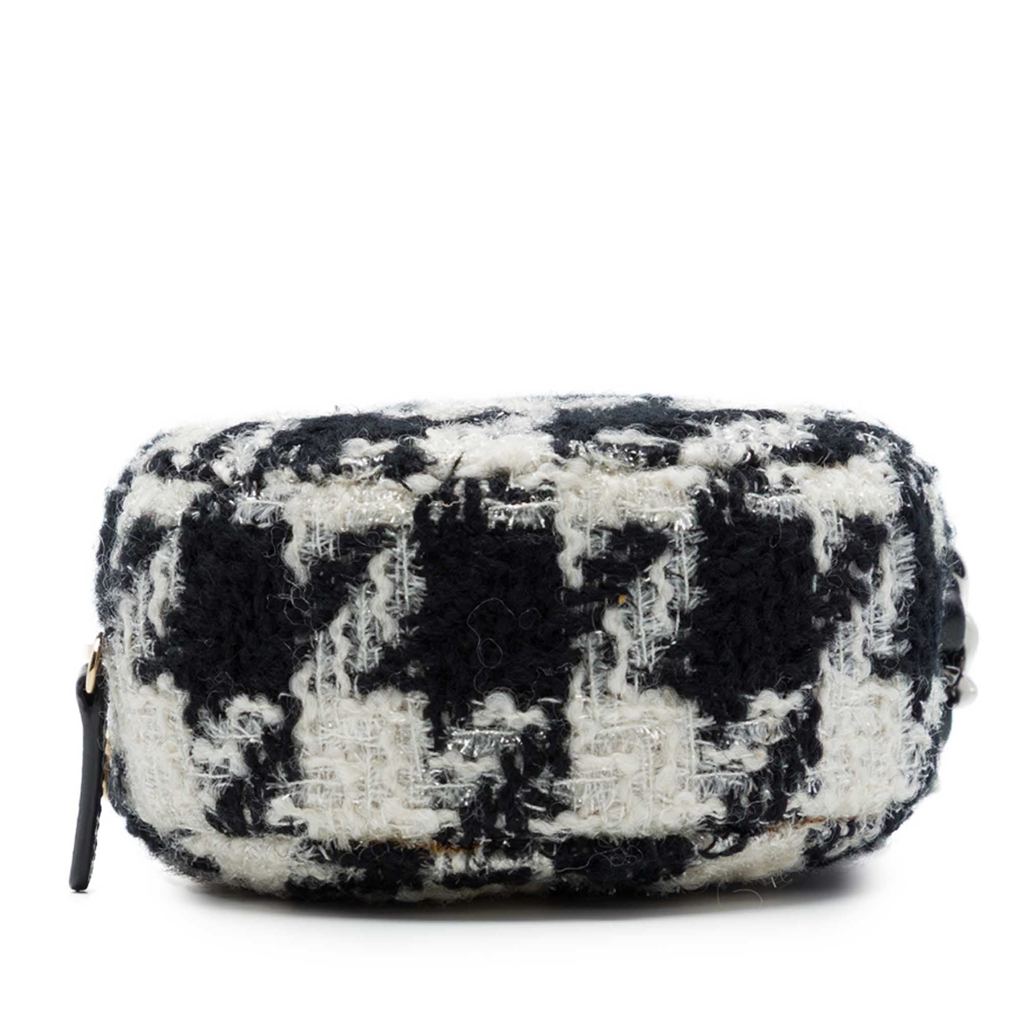 Chanel Tweed 19 Round Clutch with Chain and Coin Purse - image 3