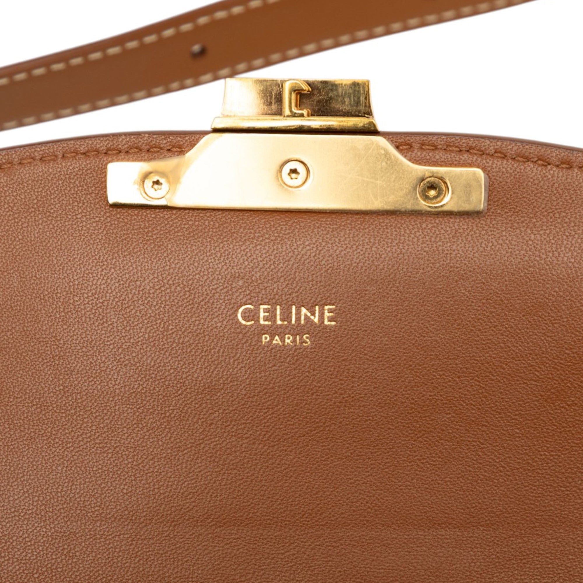 Celine Teen Embroidered Canvas and Calfskin Triomphe Crossbody - image 5