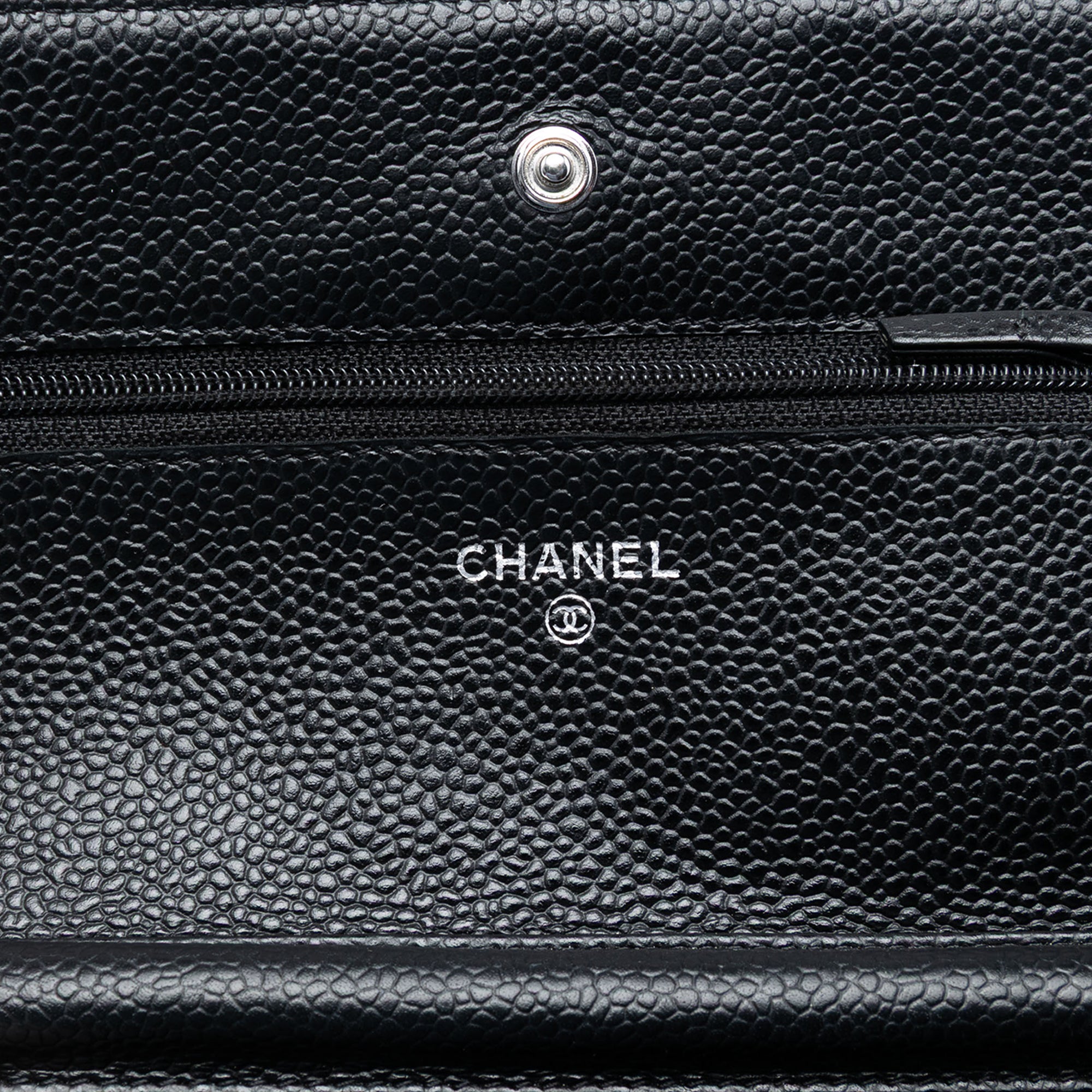 Chanel CC Quilted Caviar Wallet on Chain - image 5