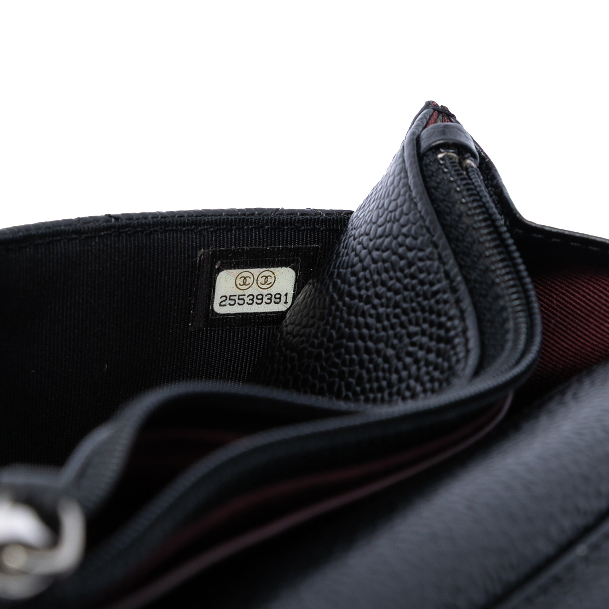 Chanel CC Quilted Caviar Wallet on Chain - image 6