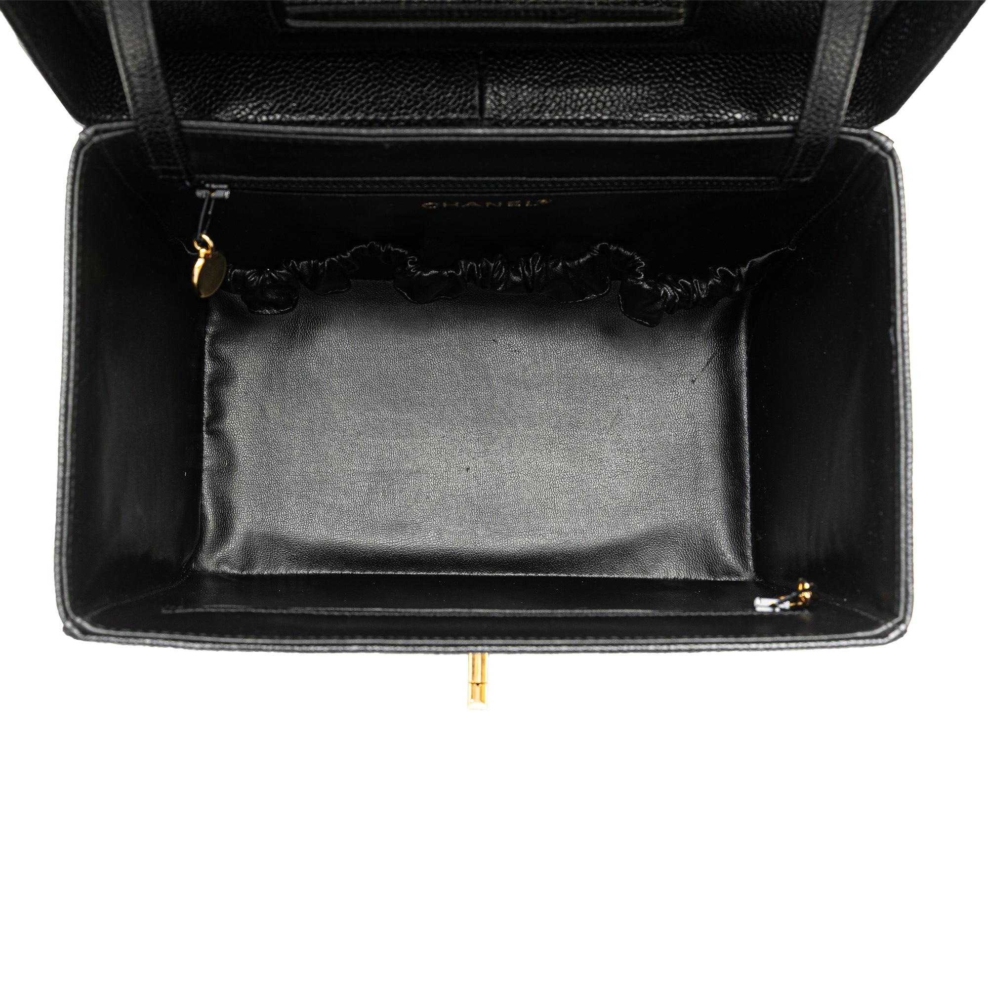 Chanel CC Caviar Vanity Box Case - image 4