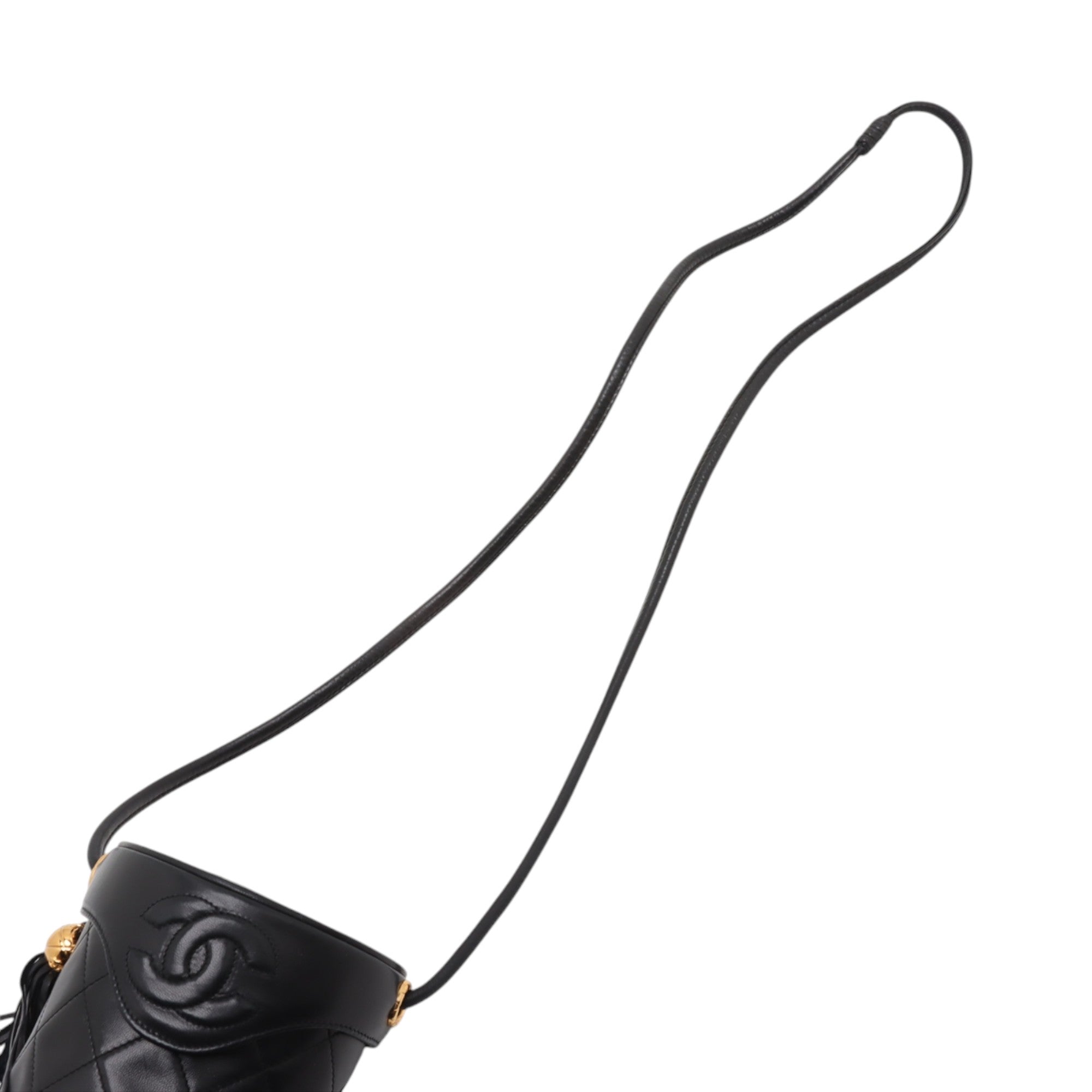 Chanel CC Quilted Lambskin Fringe Crossbody - image 10