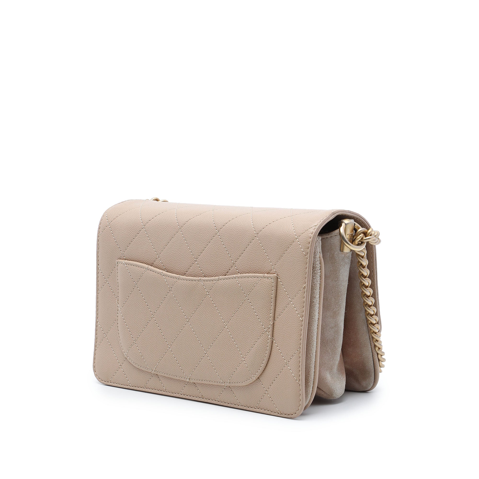Chanel Small CC Stitched Caviar and Suede Lady Coco Flap - image 2