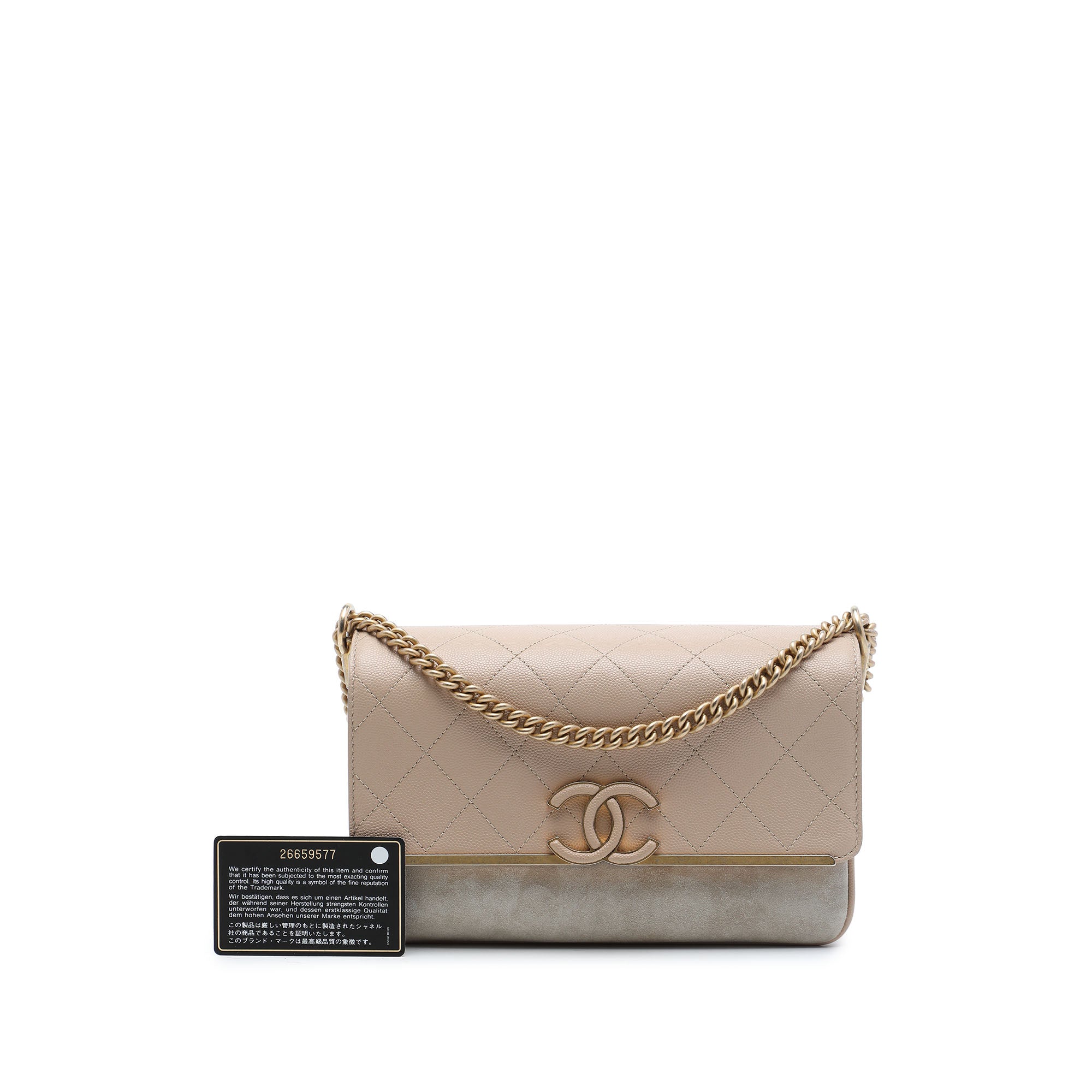 Chanel Small CC Stitched Caviar and Suede Lady Coco Flap - image 7