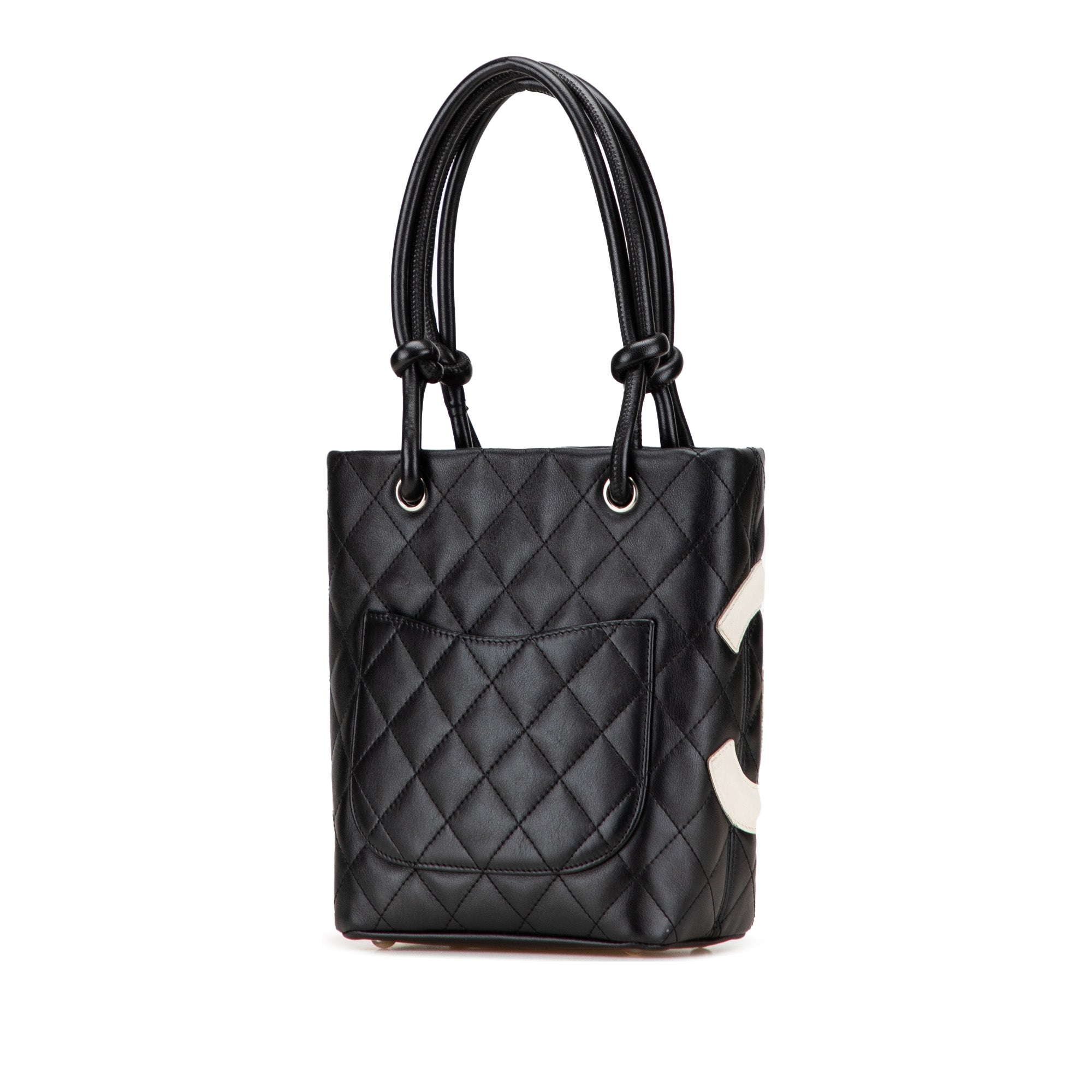 Chanel Small Quilted Lambskin Cambon Ligne Tote - image 2