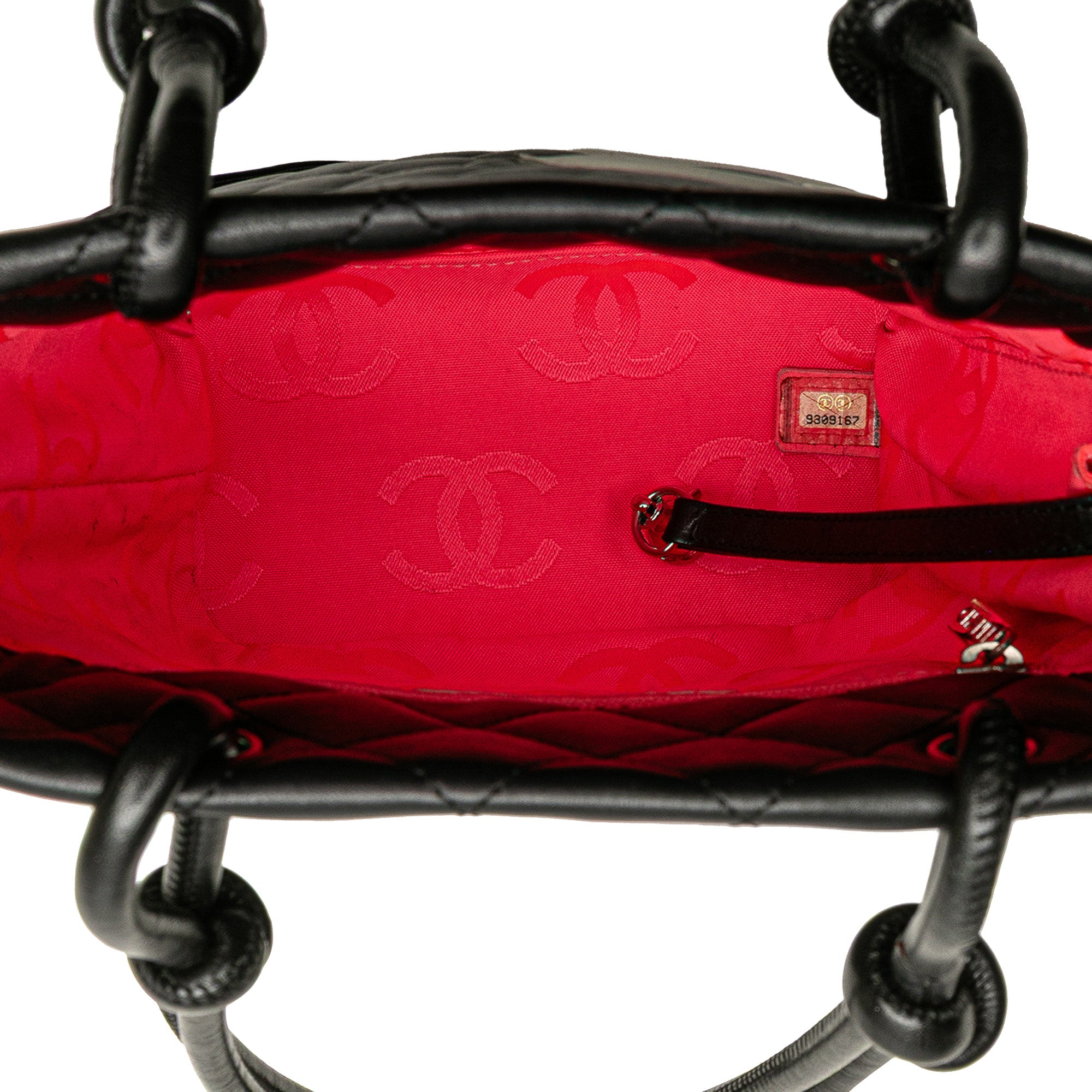 Chanel Small Quilted Lambskin Cambon Ligne Tote - image 4