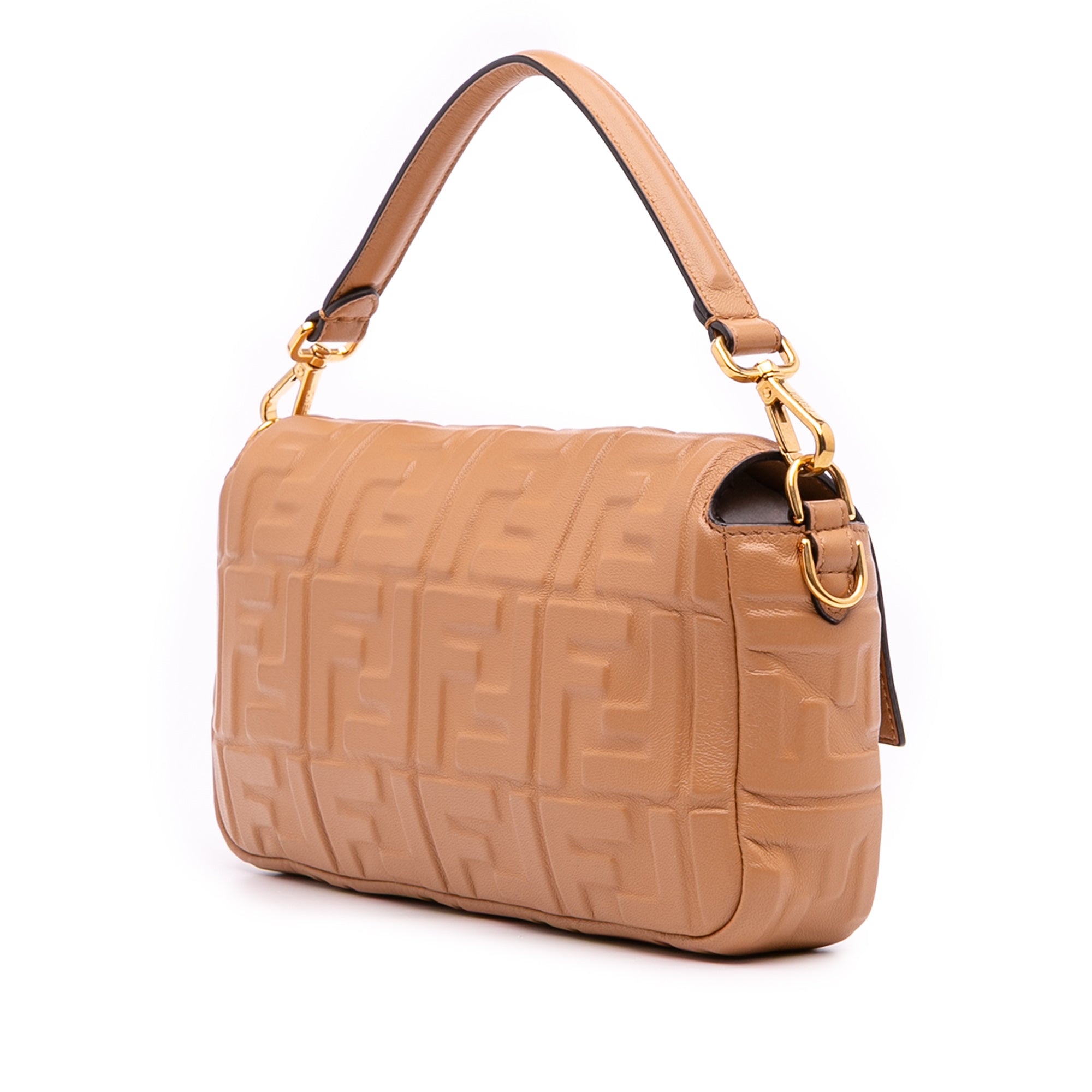Fendi Zucca Embossed Leather Baguette Satchel - image 2