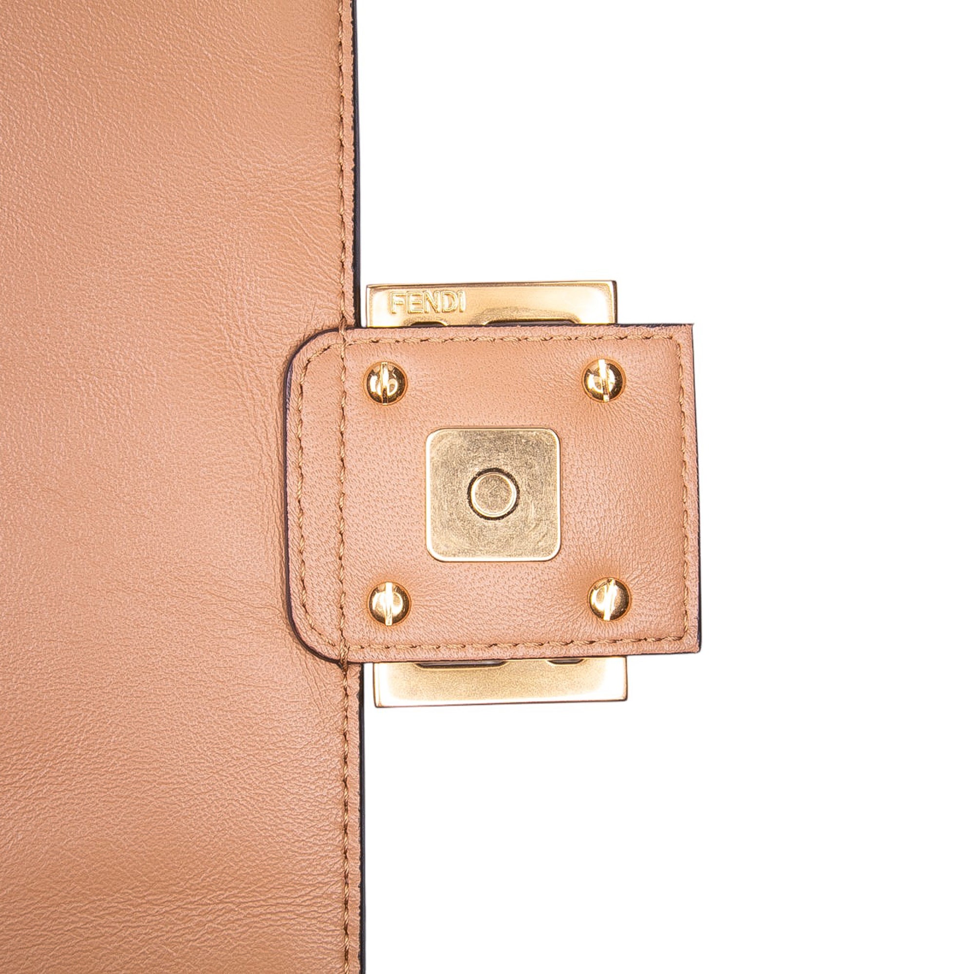 Fendi Zucca Embossed Leather Baguette Satchel - image 7
