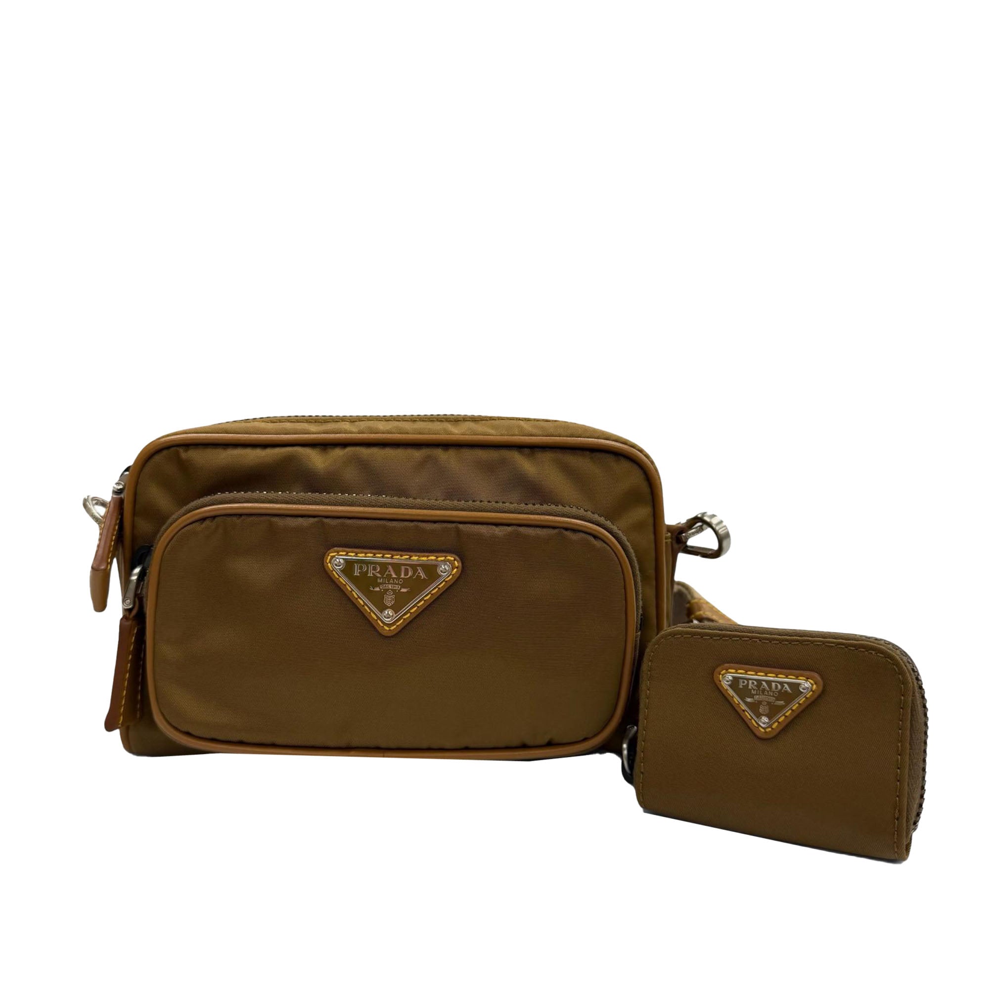 Prada Re Nylon Travel Pocket Double Zip Crossbody - image 1