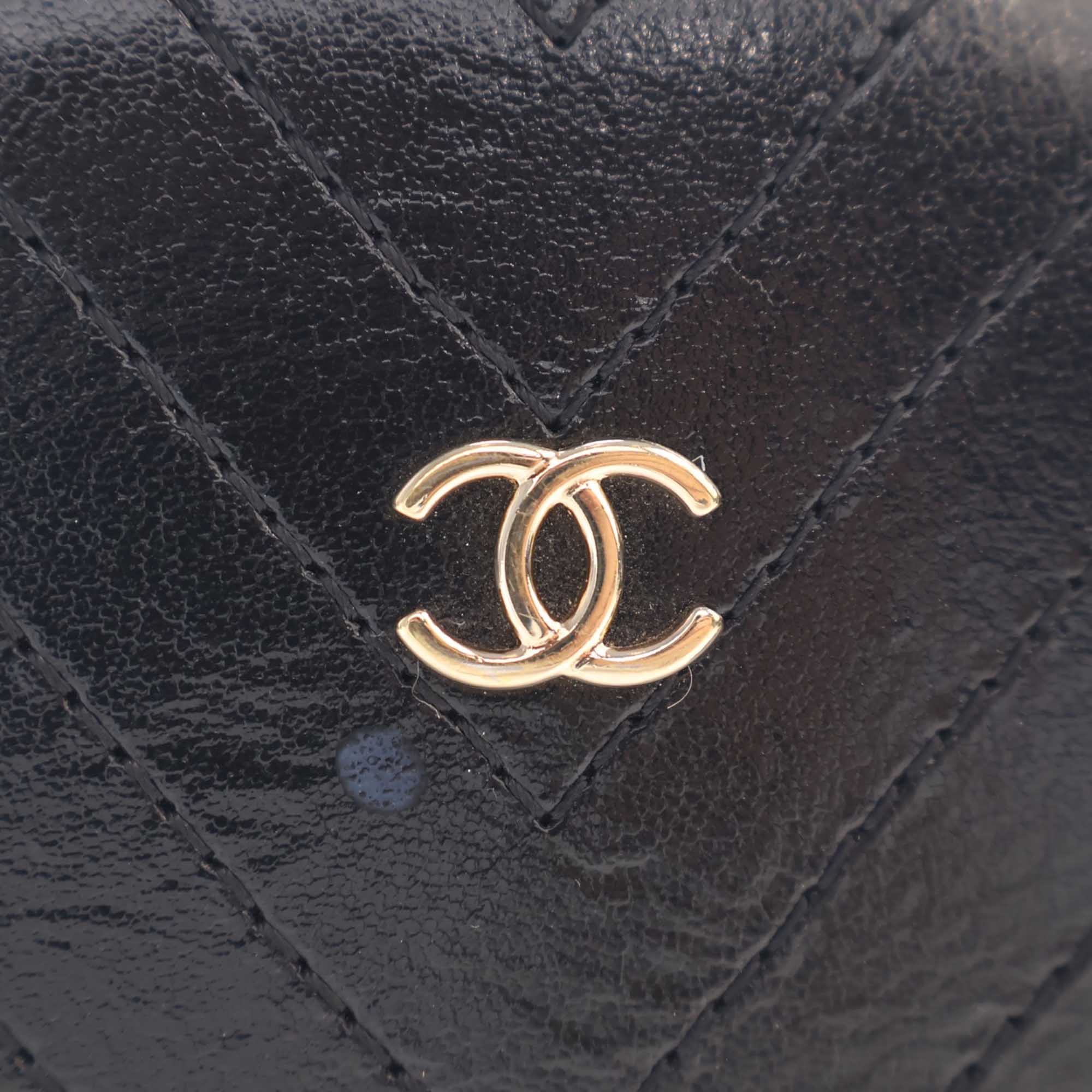 Chanel Chevron Stitched Calfskin La Pausa Evening Bag - image 9