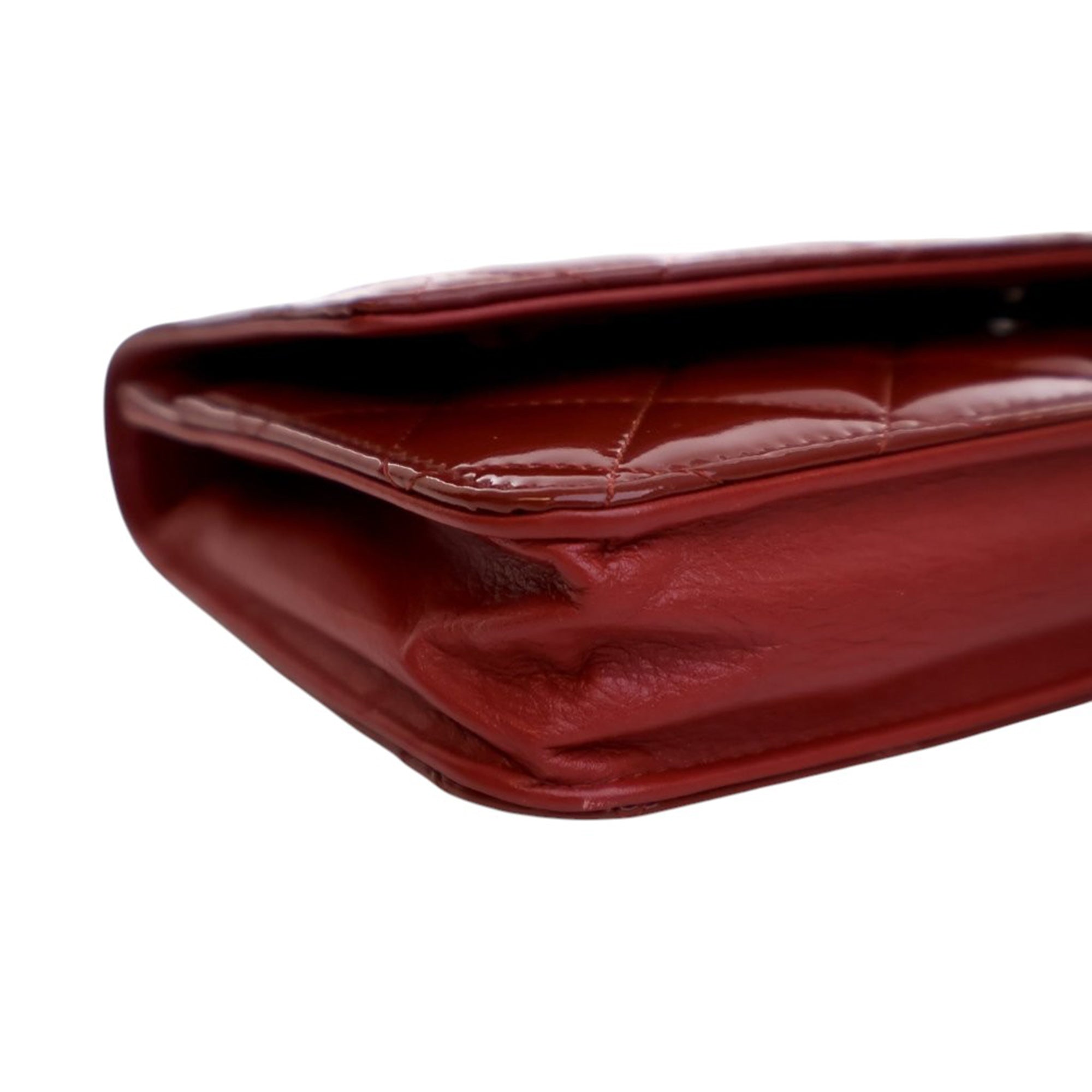 Chanel CC Quilted Patent Brilliant Wallet On Chain - image 13