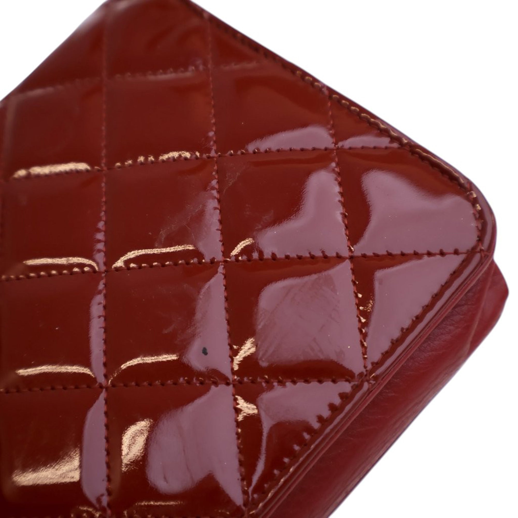 Chanel CC Quilted Patent Brilliant Wallet On Chain - image 6