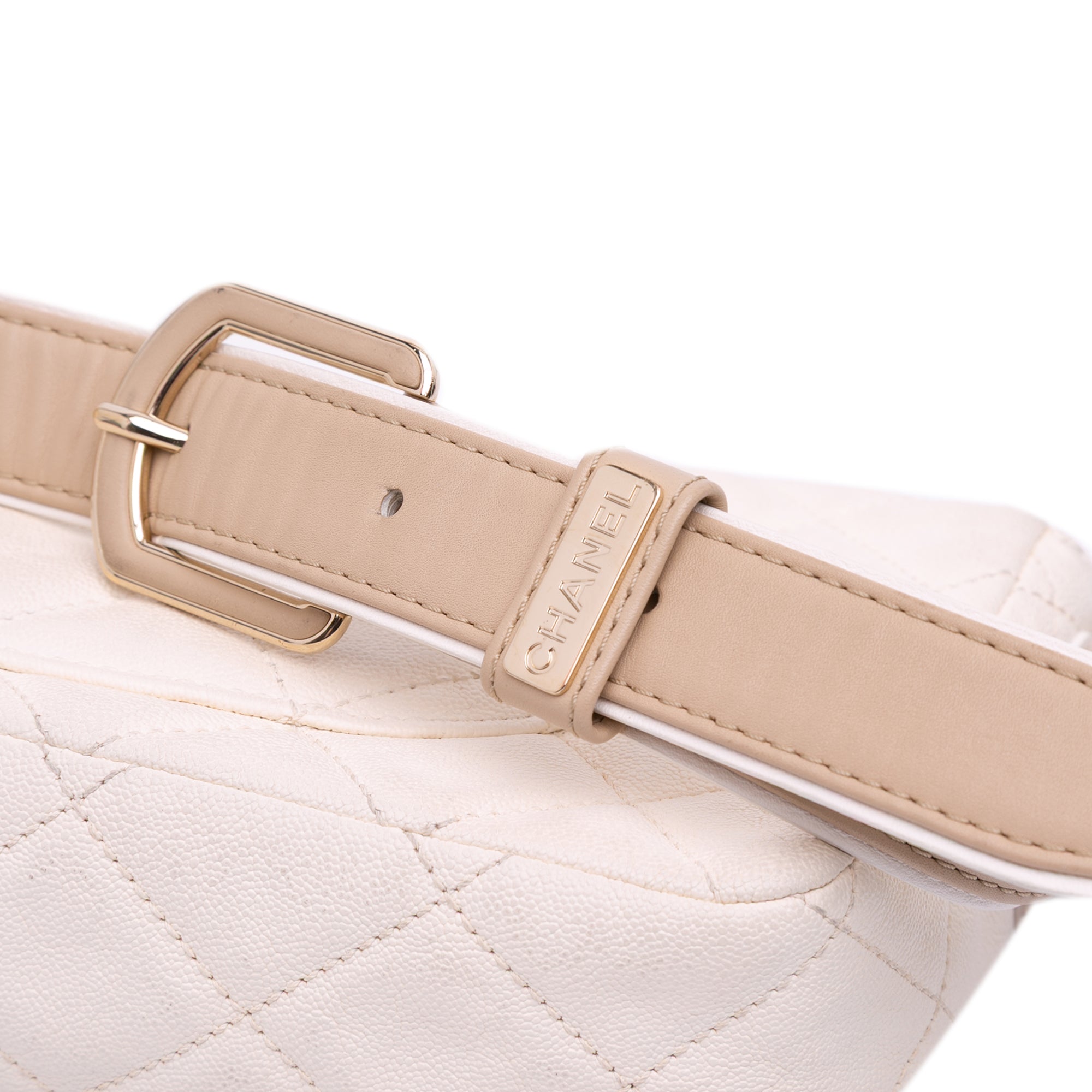 Chanel Medium CC Quilted Caviar Buckle Strap Messenger Bag - image 10