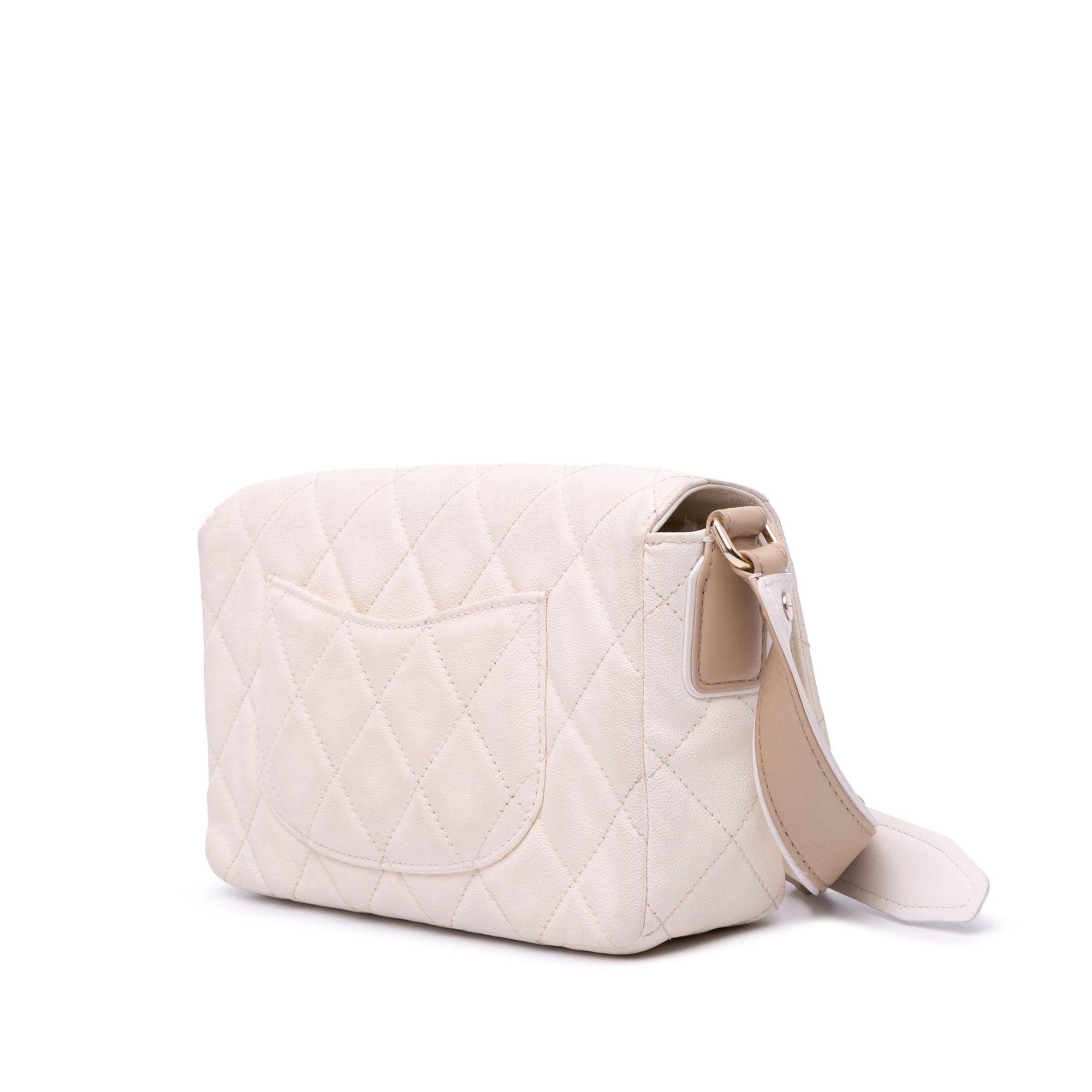 Chanel Medium CC Quilted Caviar Buckle Strap Messenger Bag - image 2