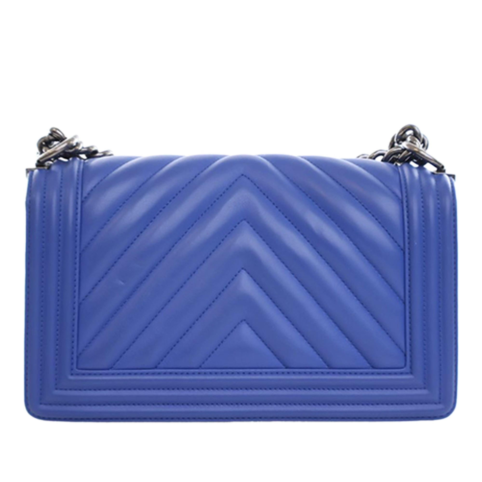 Chanel Old Medium Chevron Lambskin Boy Flap - image 4