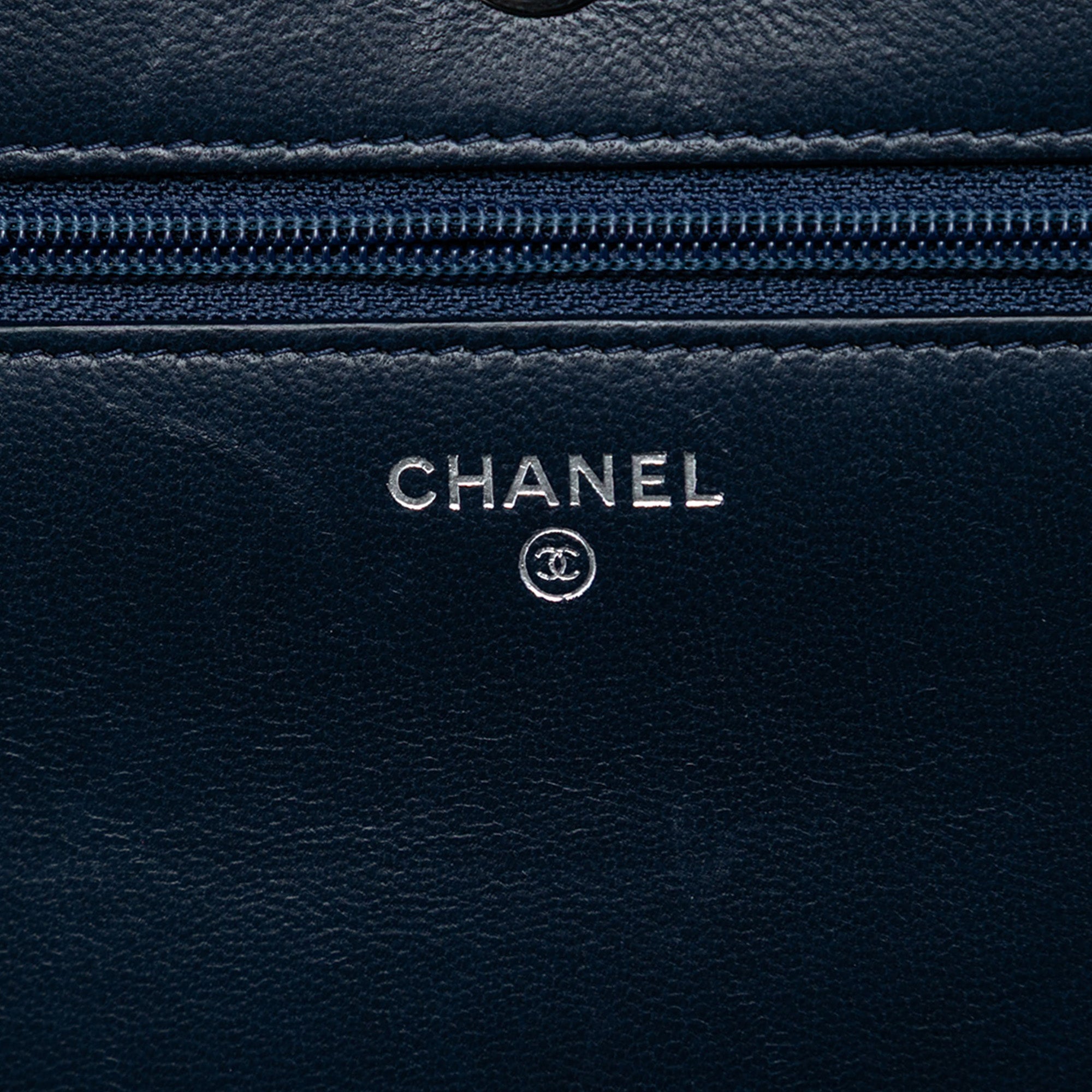 Chanel CC Quilted Lambskin Double Stitch Wallet On Chain - image 5