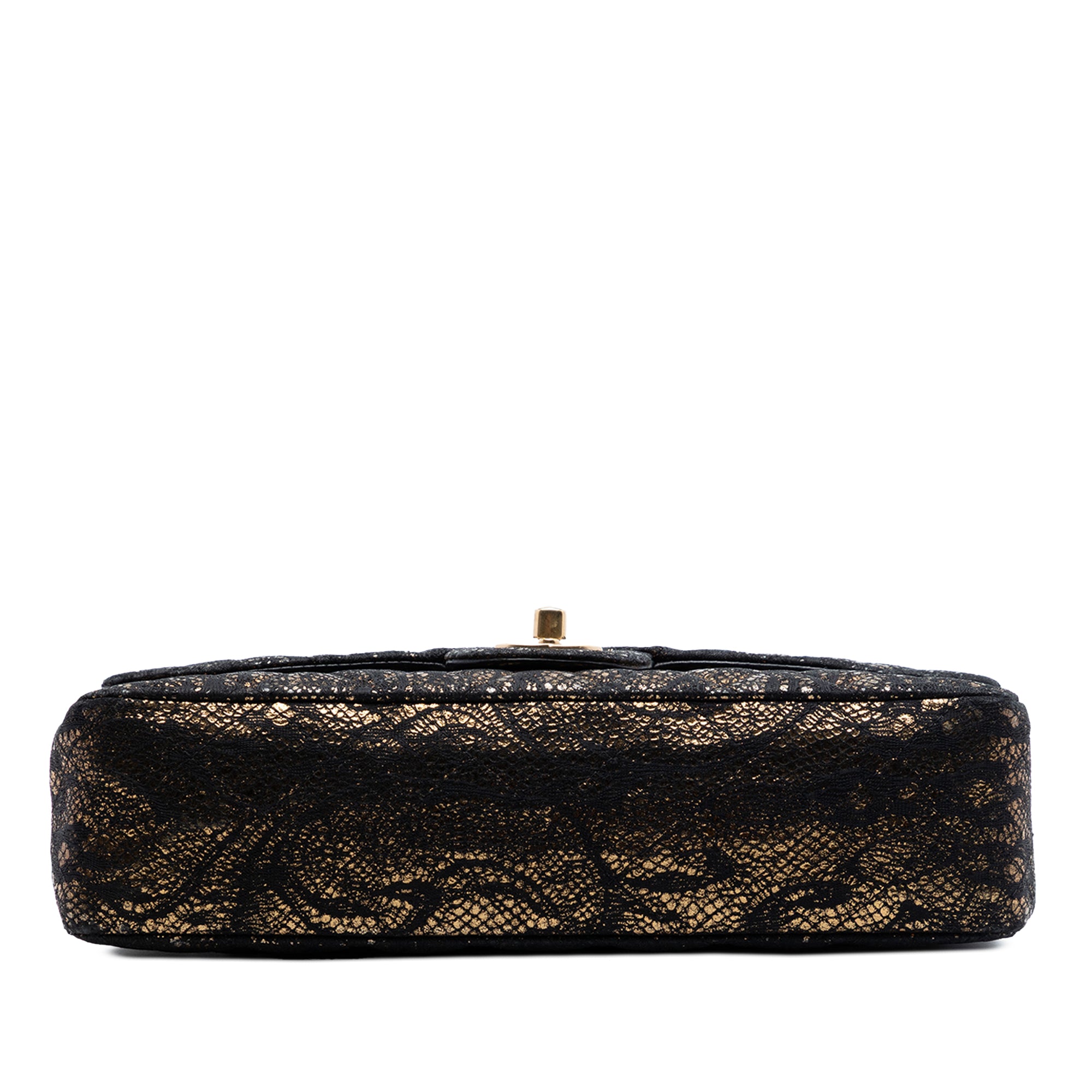 Chanel Medium Classic Metallic Goatskin and Lace Double Flap - image 3