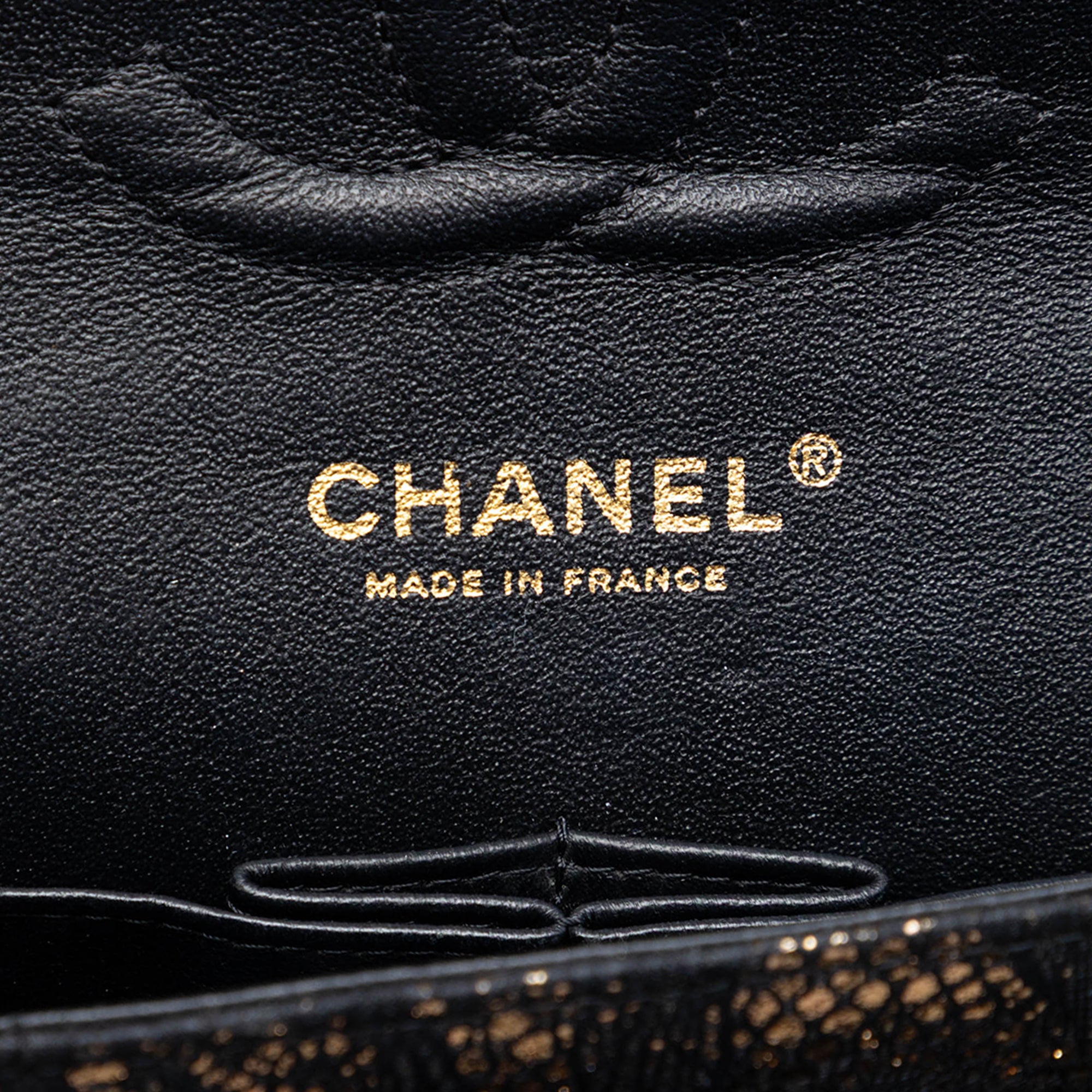 Chanel Medium Classic Metallic Goatskin and Lace Double Flap - image 5
