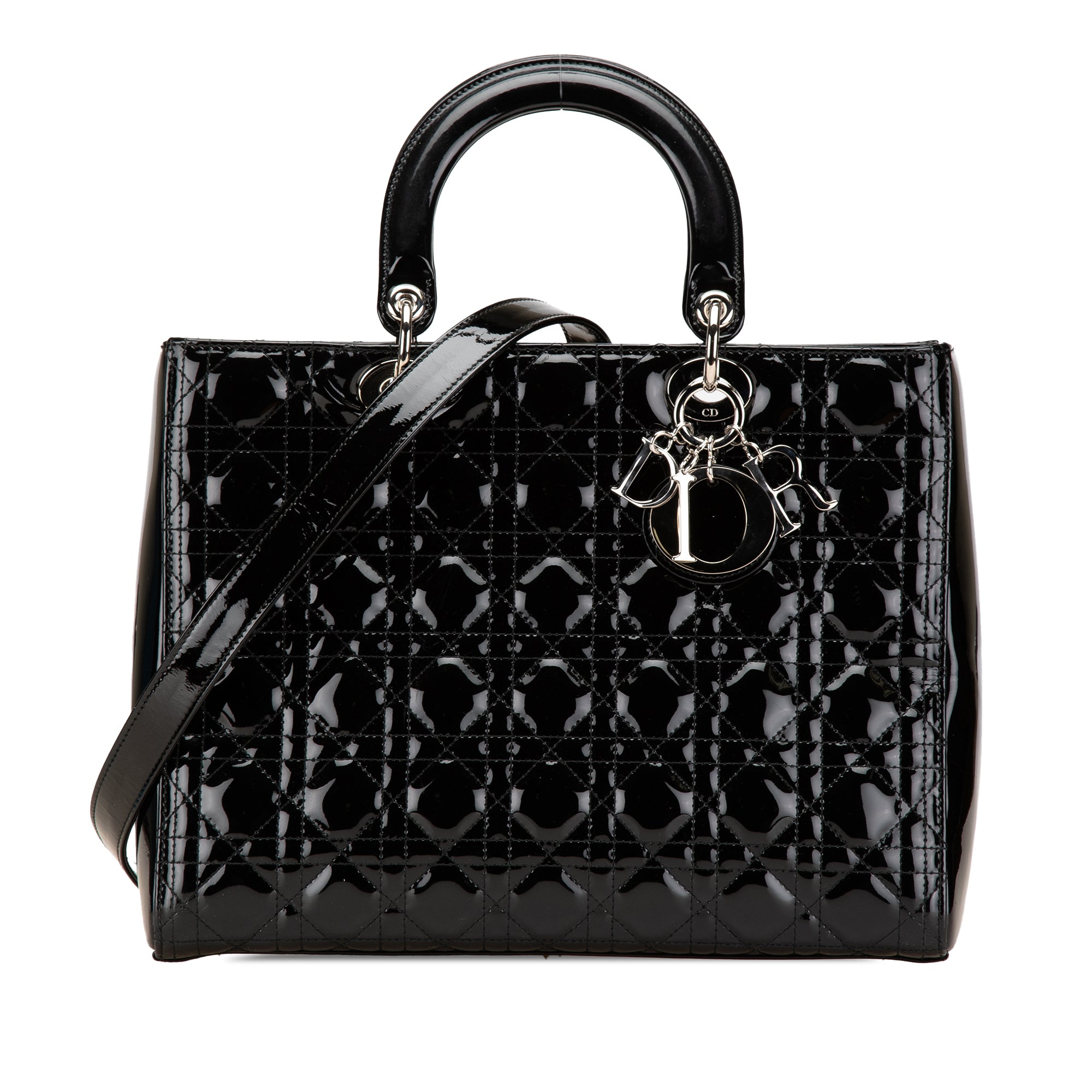 Dior Large Patent Cannage Lady Dior - image 1