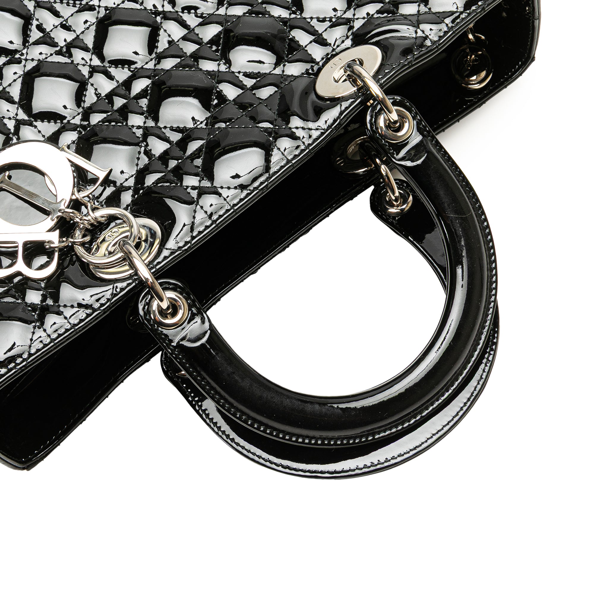 Dior Large Patent Cannage Lady Dior - image 10