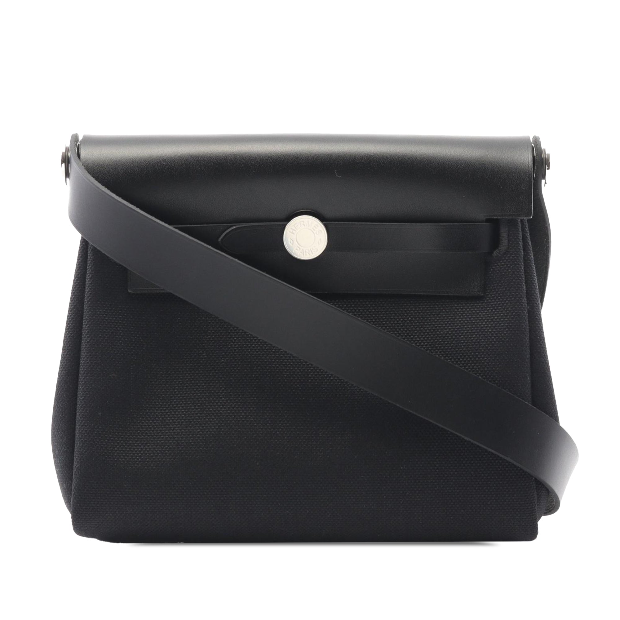 Hermès Military Toile and Vache Hunter Herbag Zip 20 - image 1