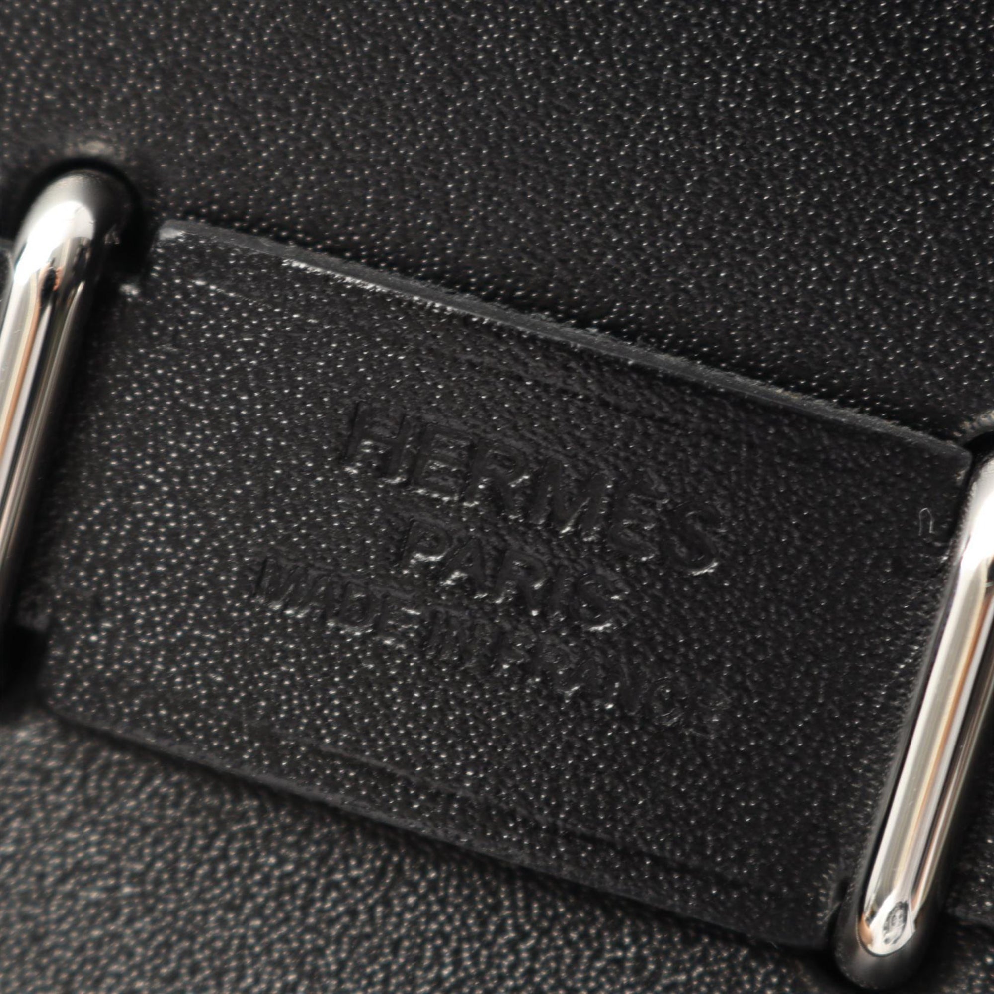 Hermès Military Toile and Vache Hunter Herbag Zip 20 - image 4