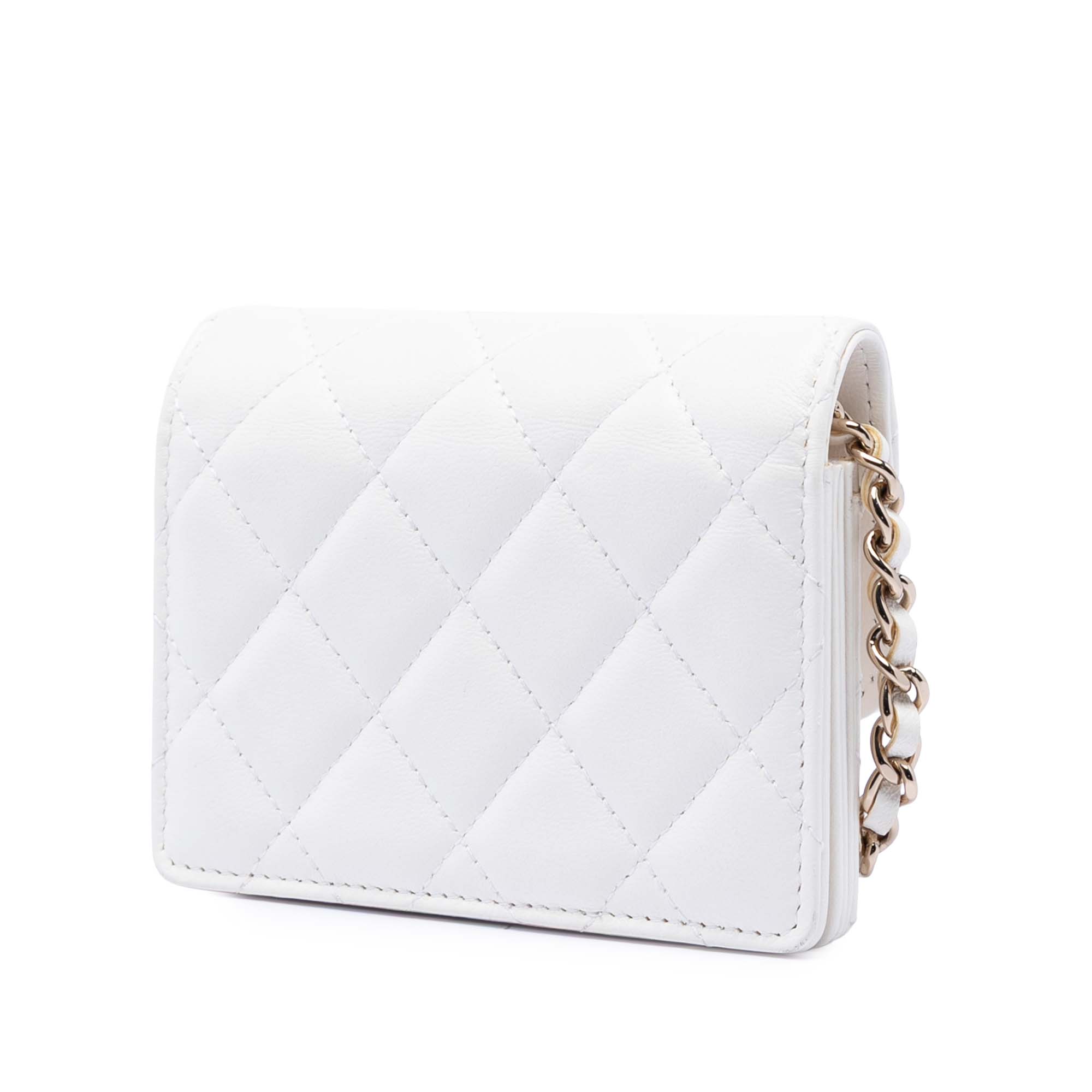 Chanel Quilted Lambskin My Chanel Lady Card Holder On Chain - image 2