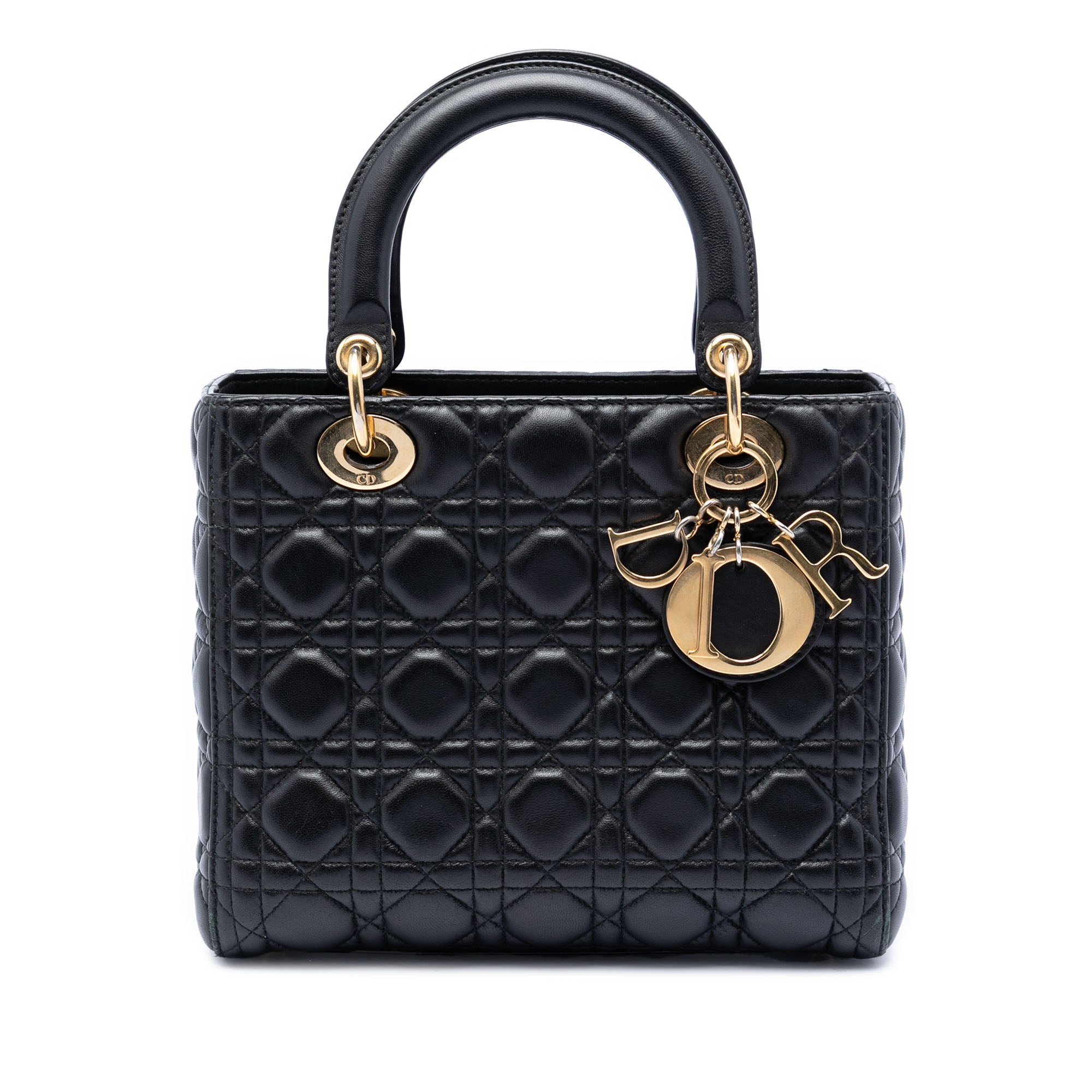 Dior Medium Lambskin Cannage Lady Dior - image 1