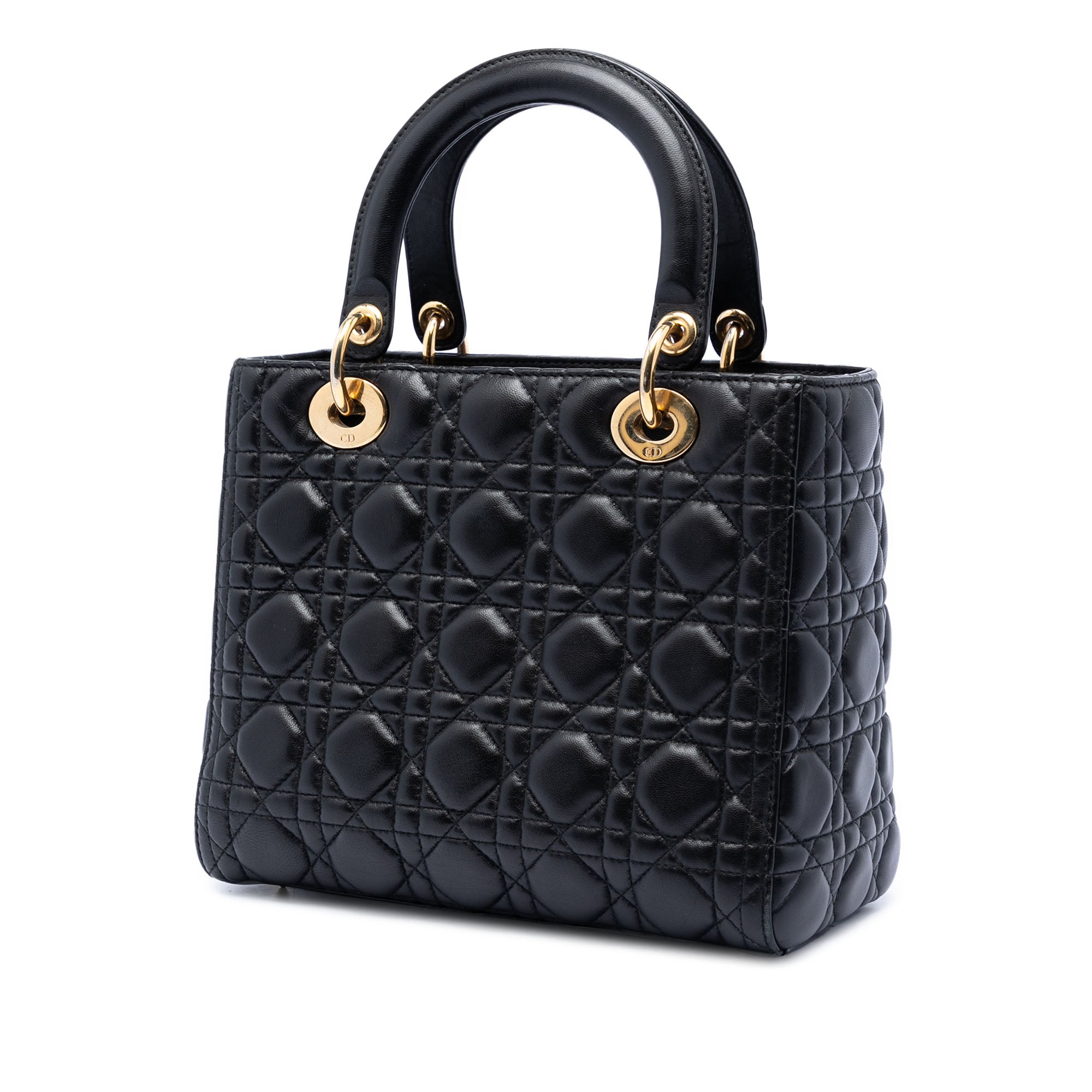 Dior Medium Lambskin Cannage Lady Dior - image 2