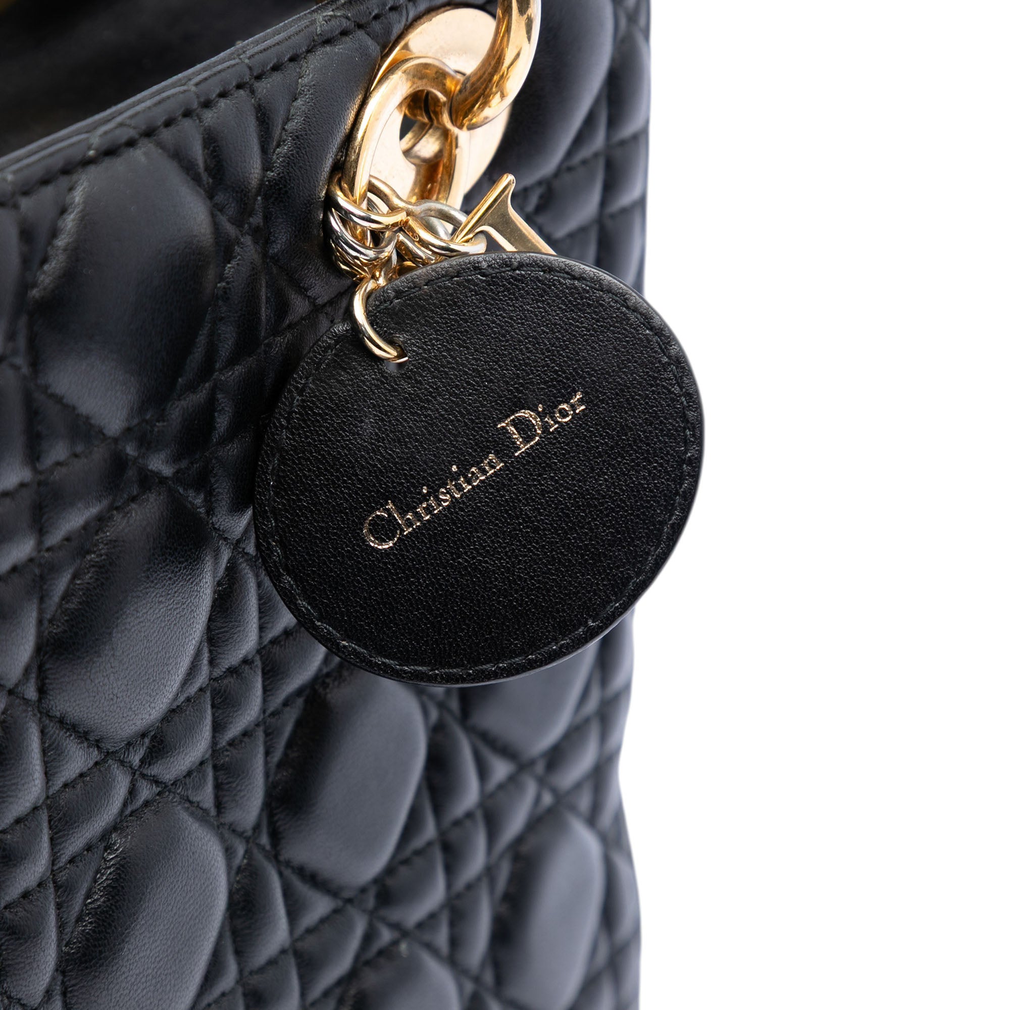 Dior Medium Lambskin Cannage Lady Dior - image 5
