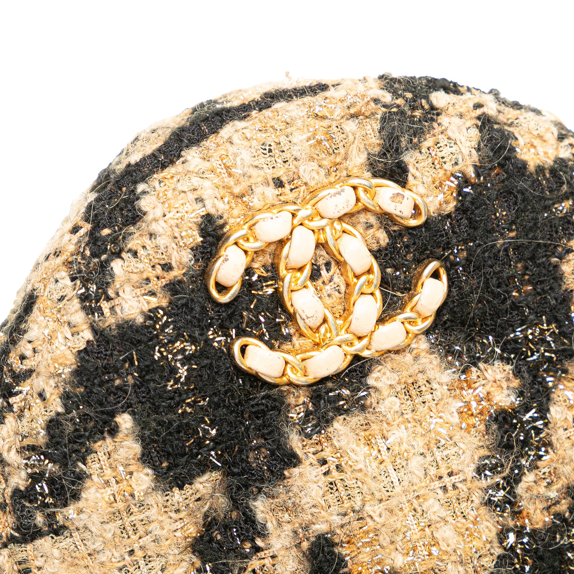 Chanel Tweed 19 Round Clutch with Chain and Coin Purse - image 7