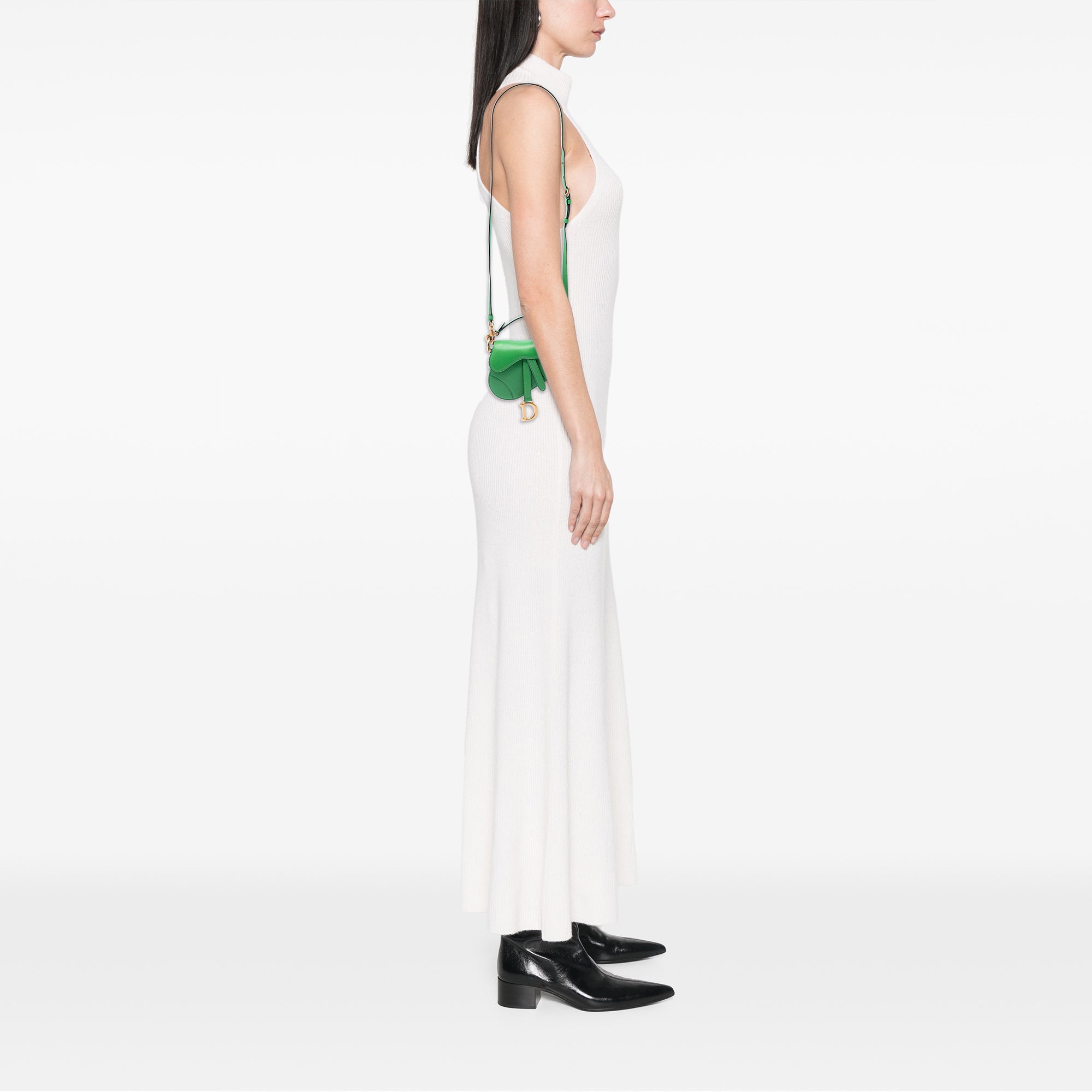 Dior Micro Goatskin Saddle Bag - image 6