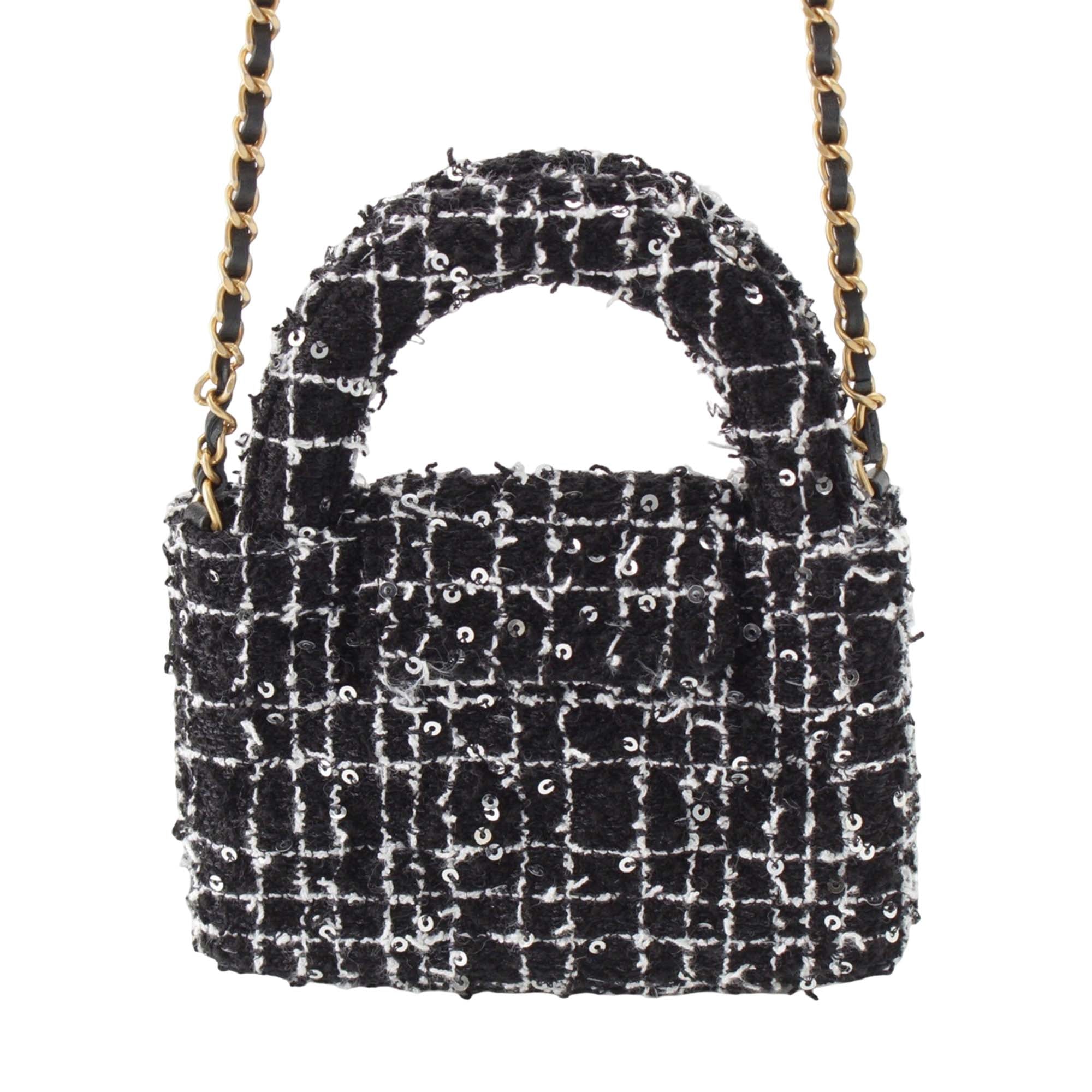 Chanel Nano Tweed Kelly Clutch on Chain - image 2