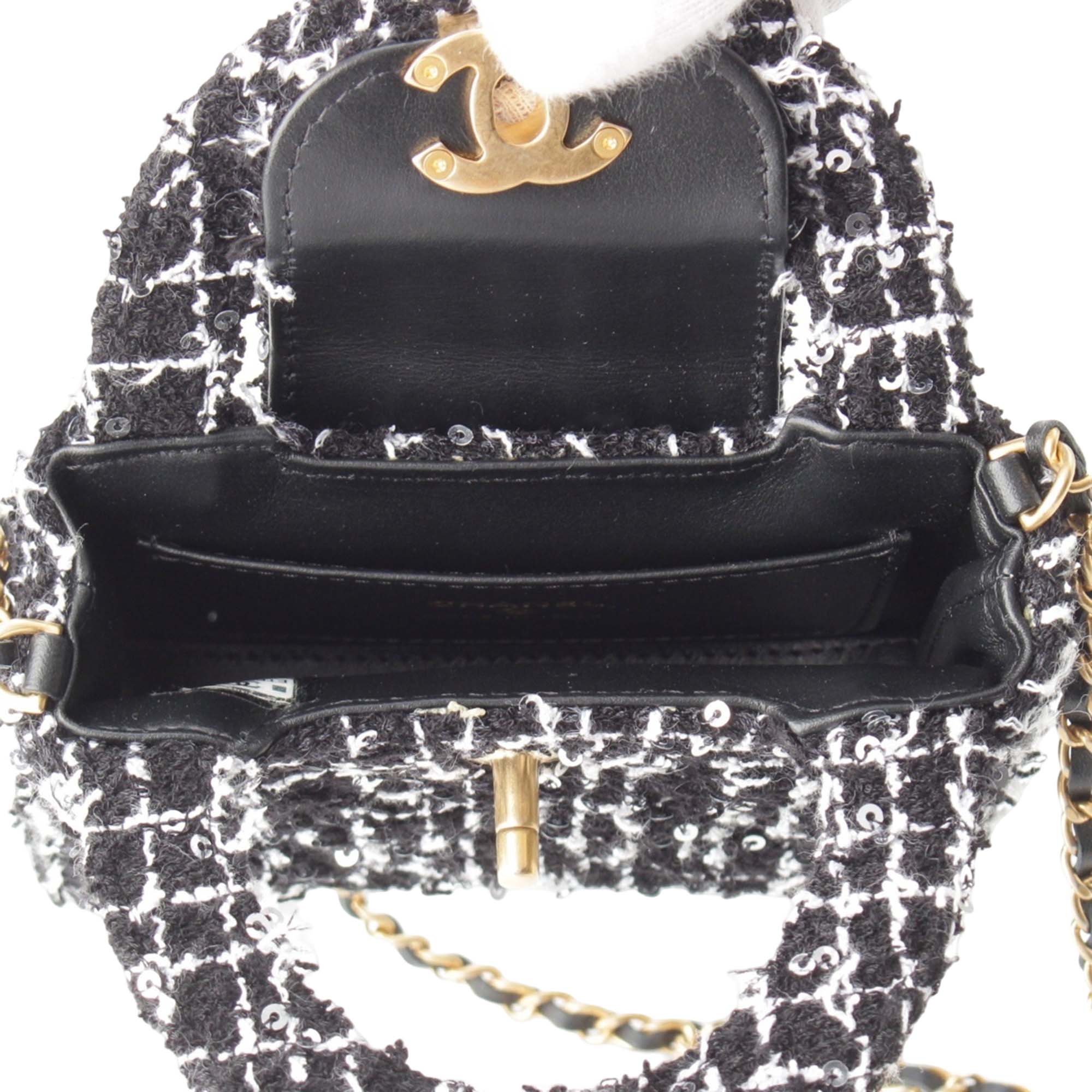 Chanel Nano Tweed Kelly Clutch on Chain - image 4