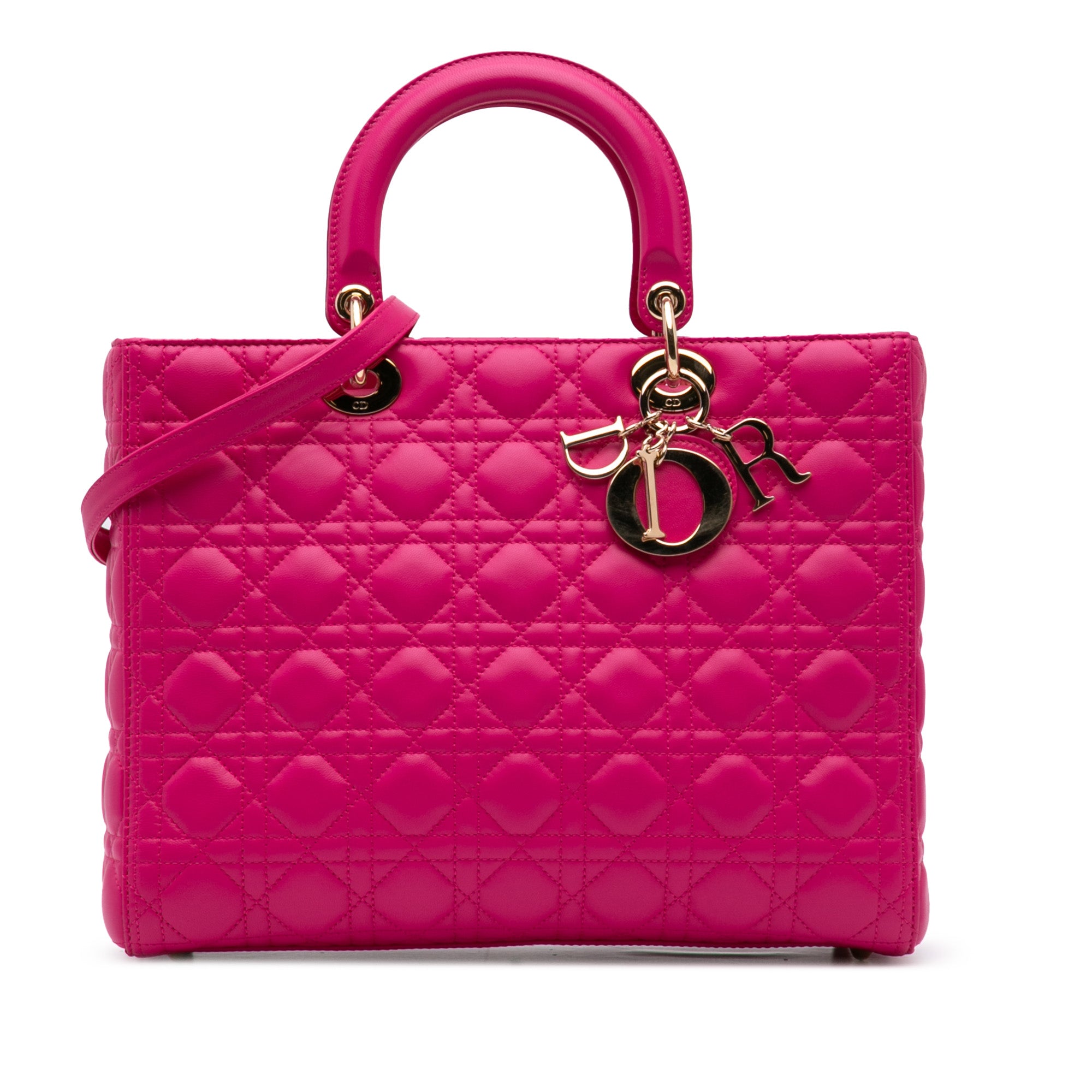 Dior Large Lambskin Cannage Lady Dior - image 1