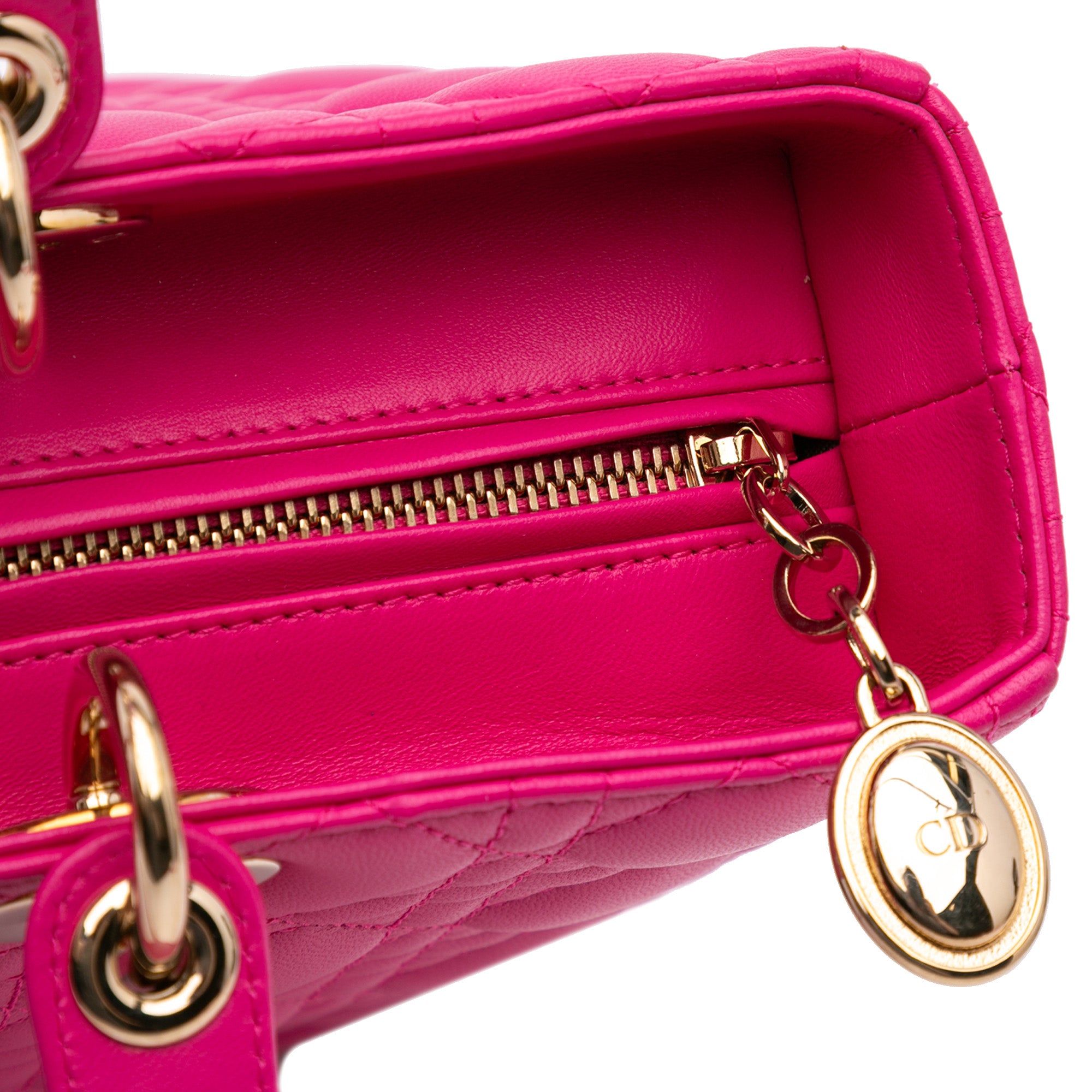 Dior Large Lambskin Cannage Lady Dior - image 7