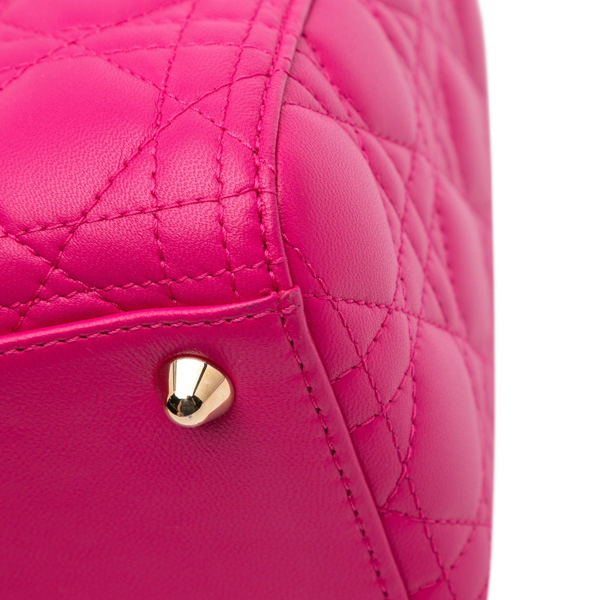 Dior Large Lambskin Cannage Lady Dior - image 8