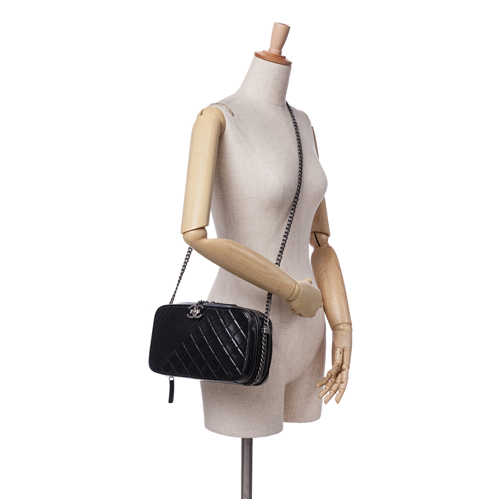Chanel Large Lambskin Coco Boy Camera Bag - image 12