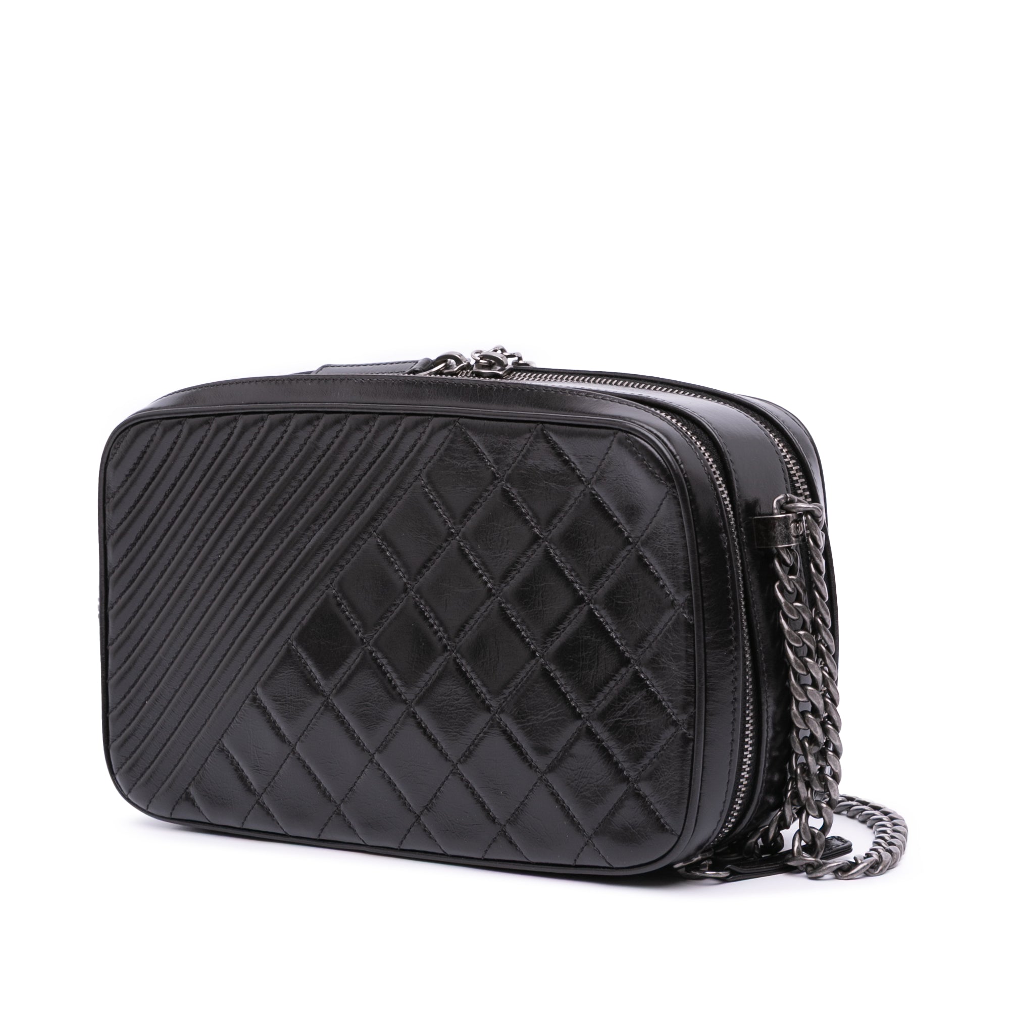 Chanel Large Lambskin Coco Boy Camera Bag - image 2