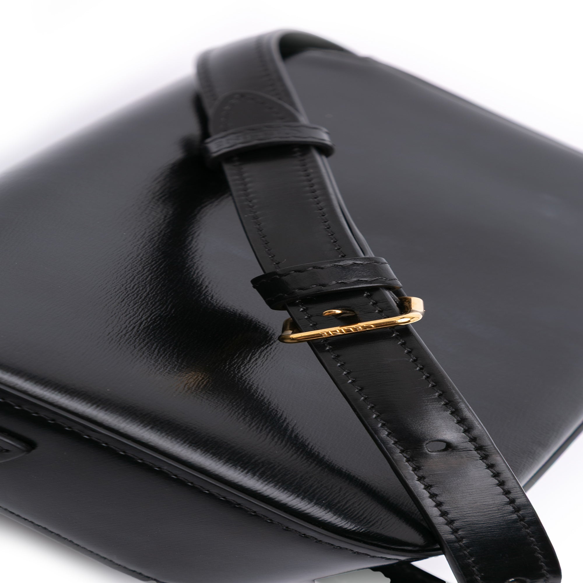 Celine Shiny Calfskin Claude Shoulder Bag - image 9