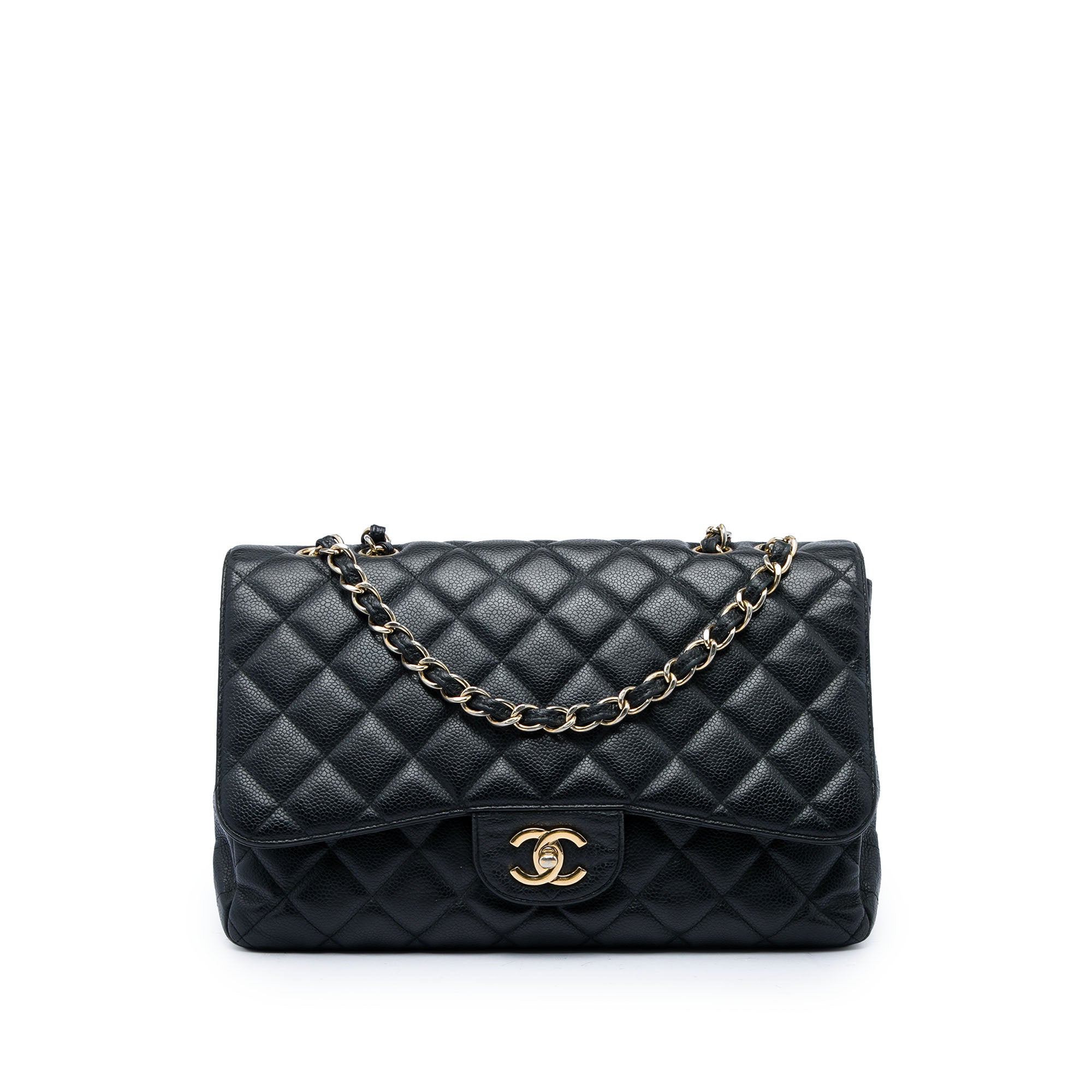 Chanel Jumbo Classic Caviar Single Flap - image 1