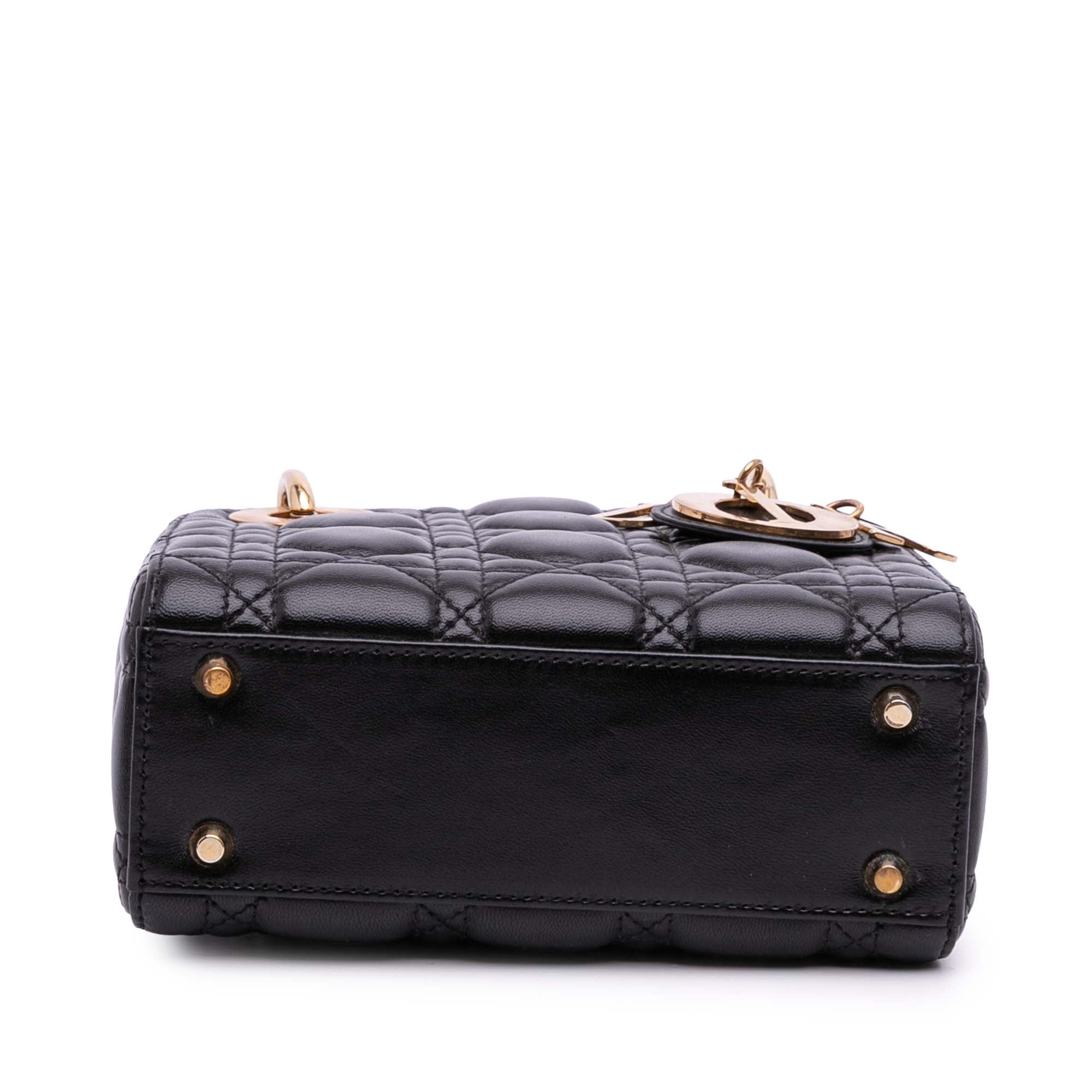 Dior Mini Lambskin Cannage Lady Dior - image 3