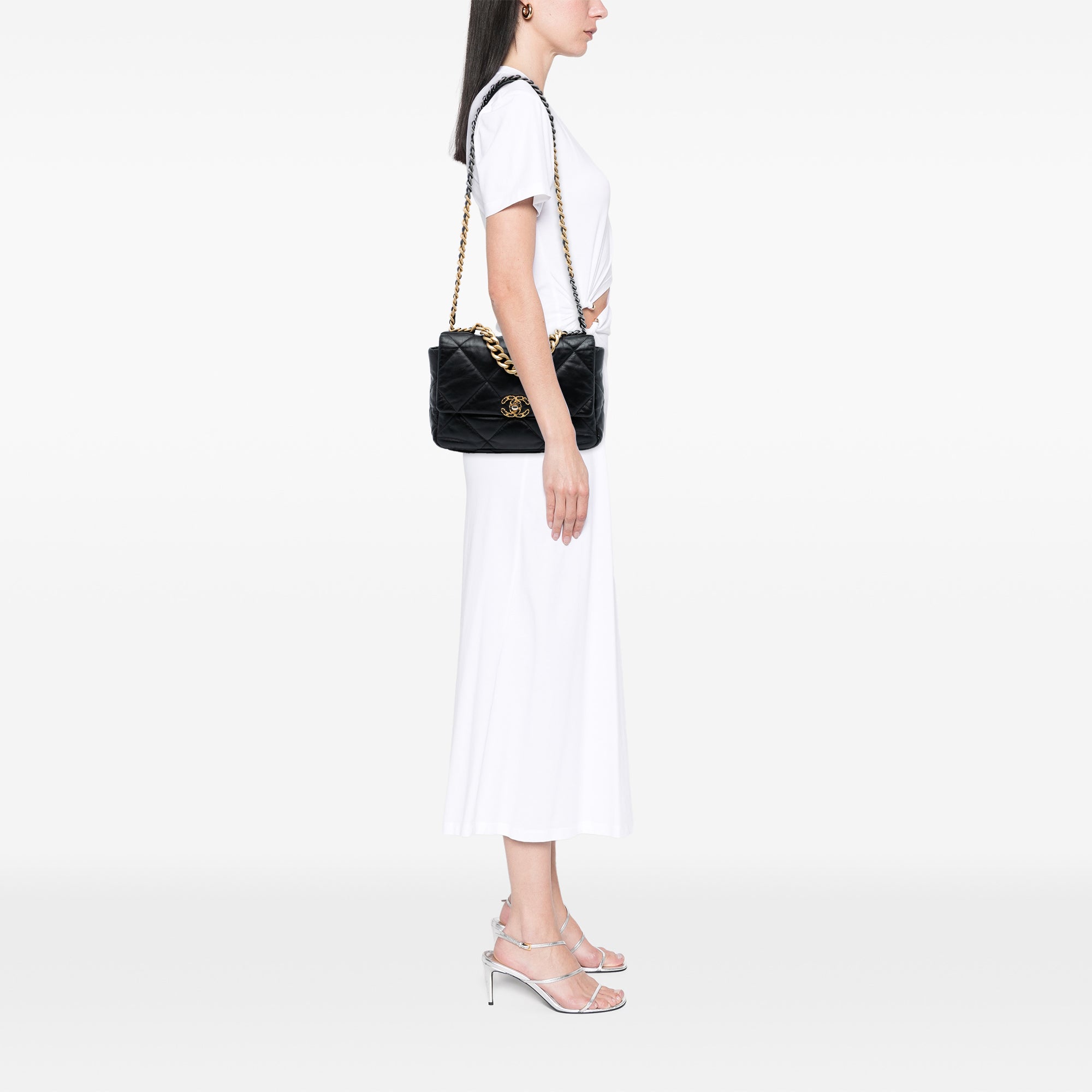 Chanel Large Lambskin 19 Flap - image 7